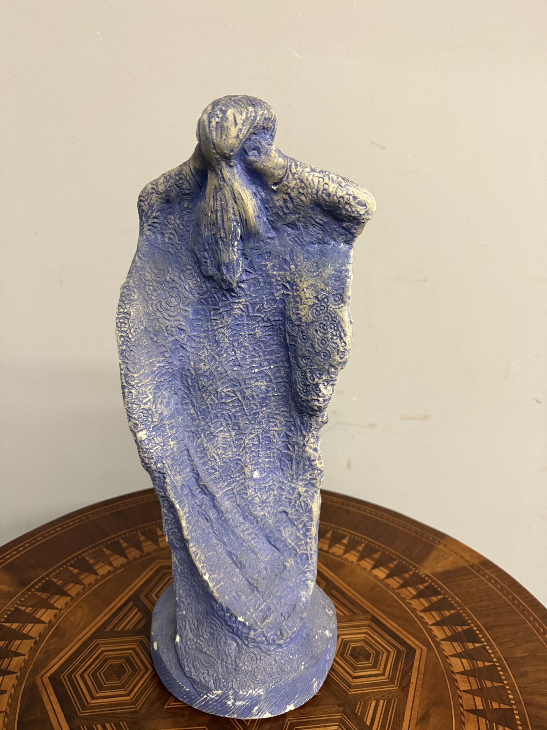 Scultura in gesso anni '50, mid century, Venere viola, 52x23cm - immagine 8