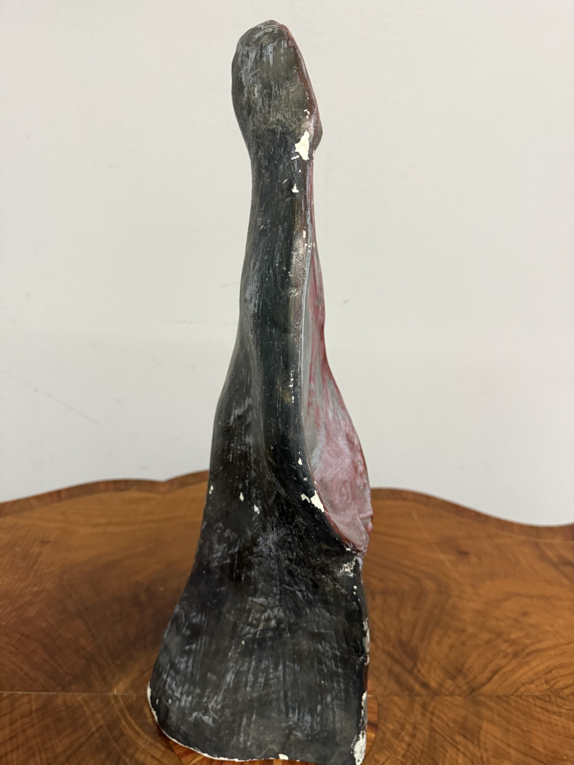 Scultura in gesso anni'50 mid centuty, raffigurante la Vergine Maria, 49x20cm - immagine 7