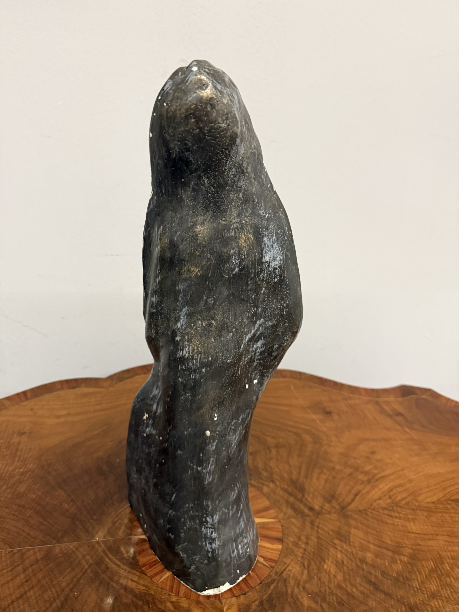Scultura in gesso anni'50 mid centuty, raffigurante la Vergine Maria, 49x20cm - immagine 8