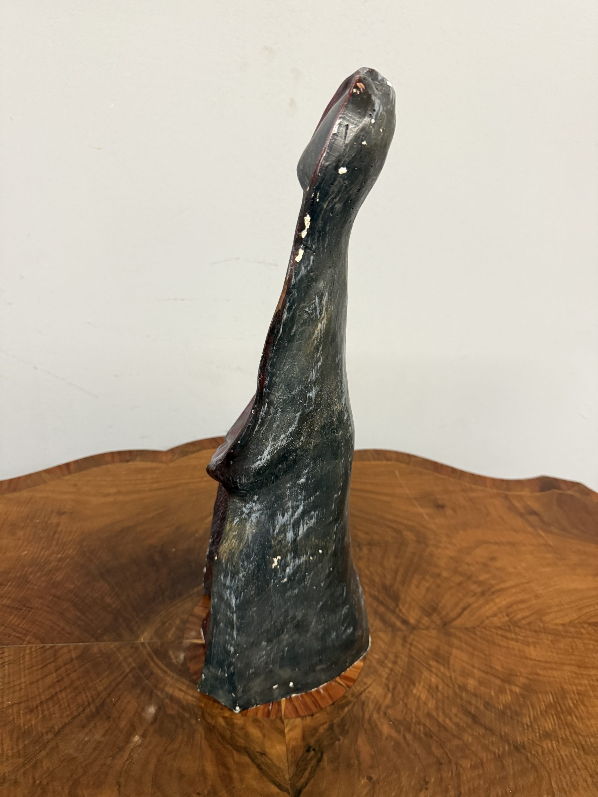 Scultura in gesso anni'50 mid centuty, raffigurante la Vergine Maria, 49x20cm - immagine 9