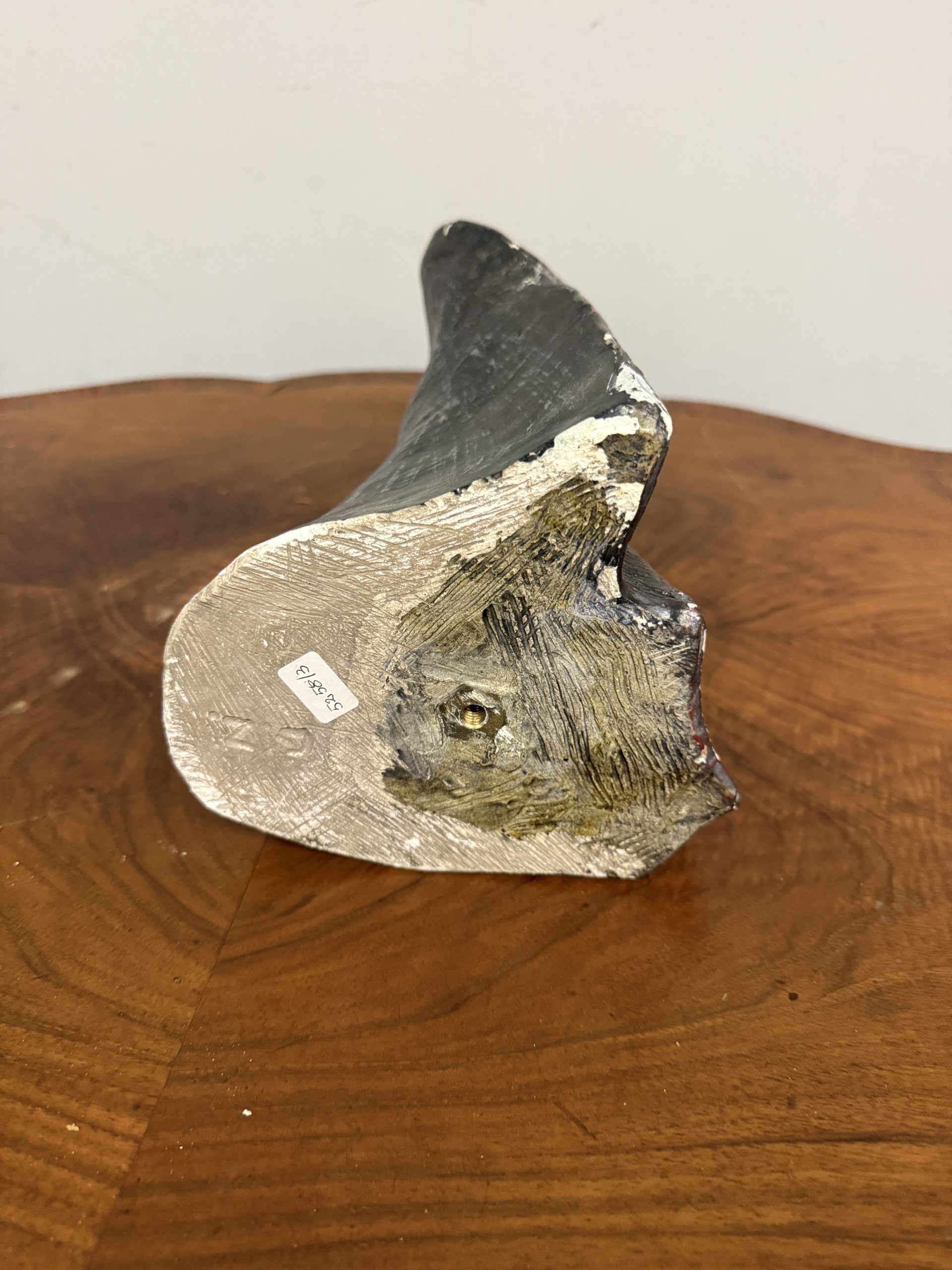 Scultura in gesso anni'50 mid centuty, raffigurante la Vergine Maria, 49x20cm - immagine 10