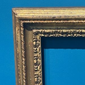 Antica cornice foglia oro del XVIII sec . Mis 60 x 60 (utile 50,50 x 37,50 )
