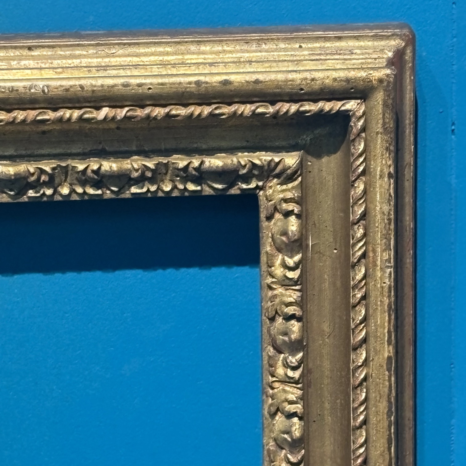 Antica cornice foglia oro del XVIII sec . Mis 60 x 60 (utile 50,50 x 37,50 ) - immagine 2