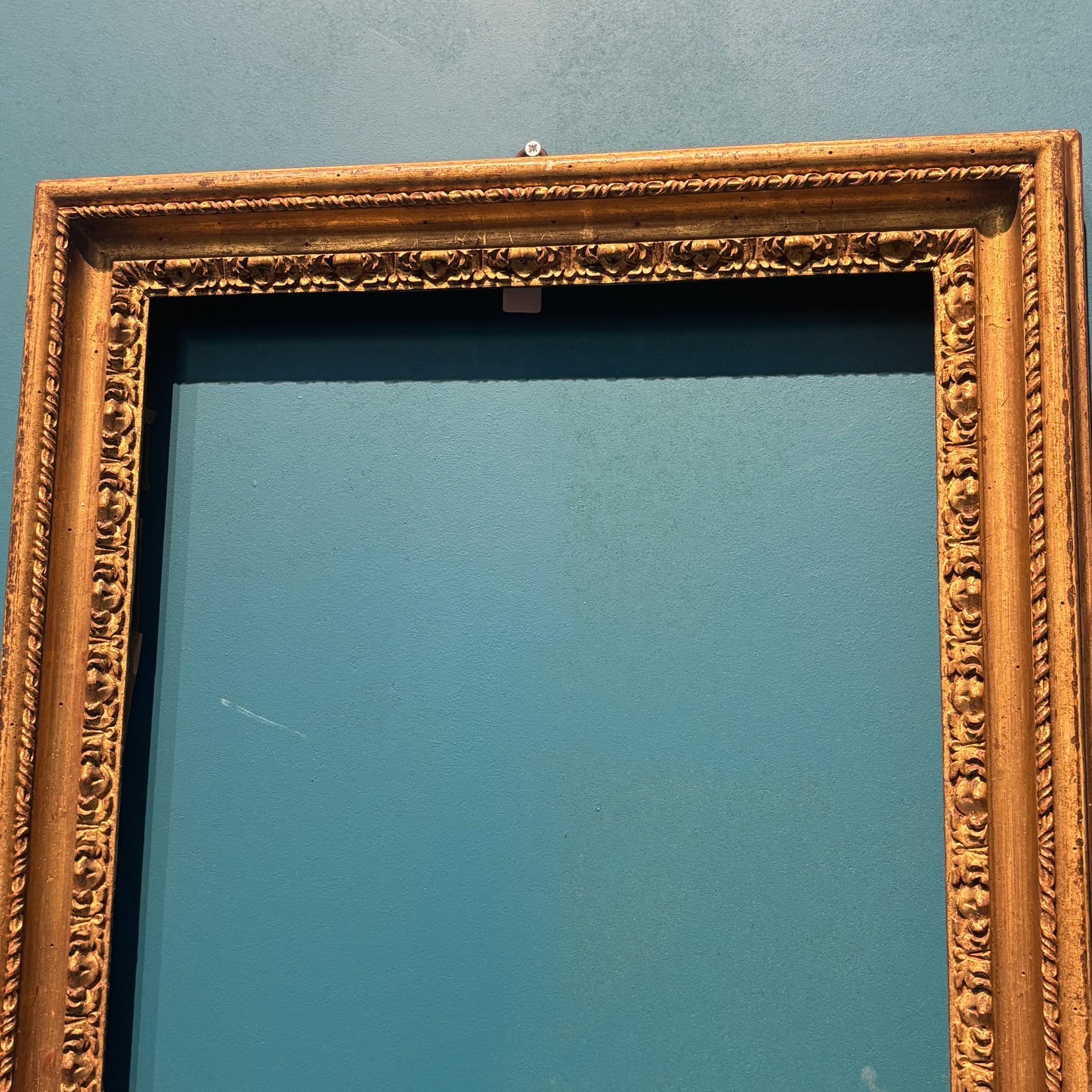 Antica cornice foglia oro del XVIII sec . Mis 60 x 60 (utile 50,50 x 37,50 ) - immagine 4