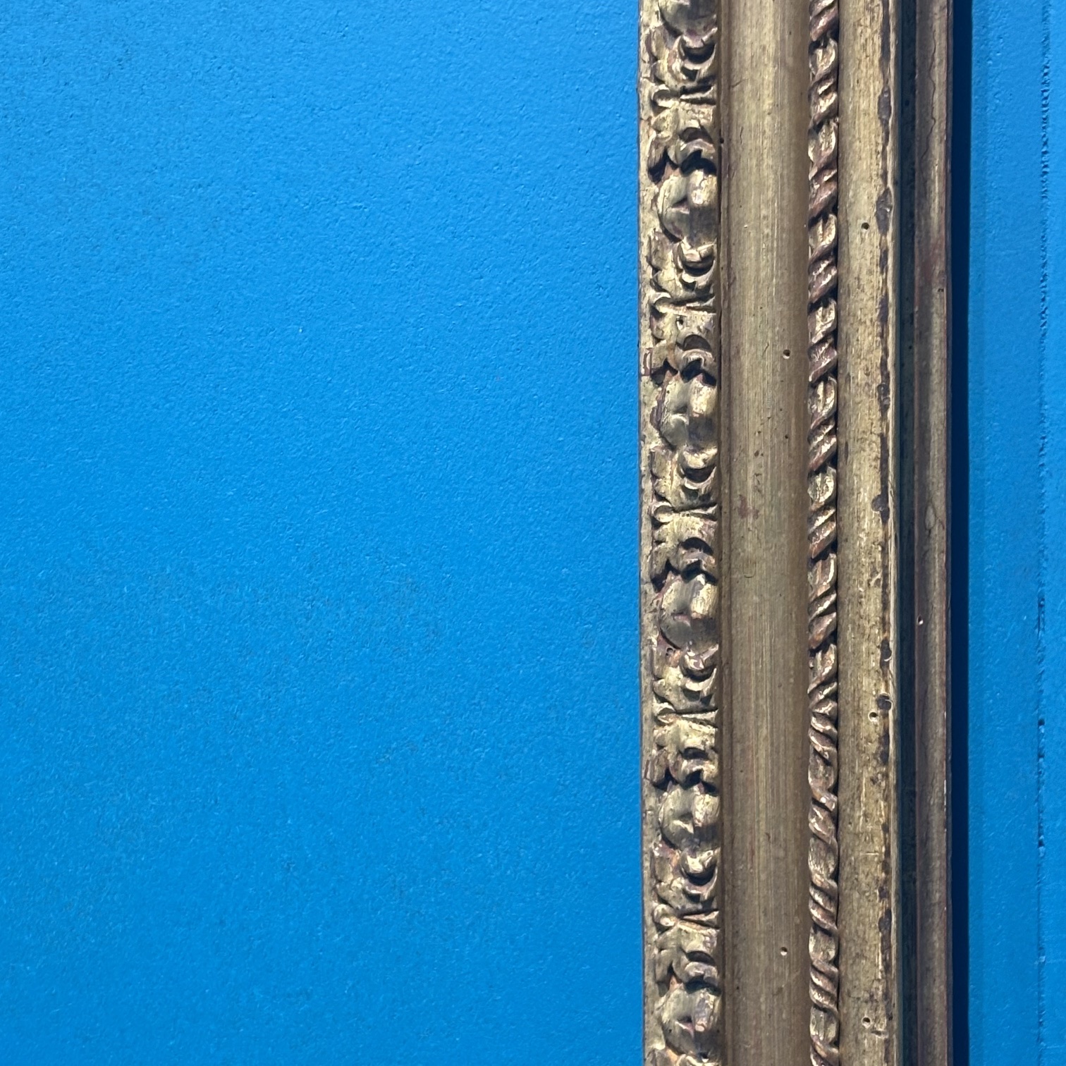 Antica cornice foglia oro del XVIII sec . Mis 60 x 60 (utile 50,50 x 37,50 ) - immagine 6
