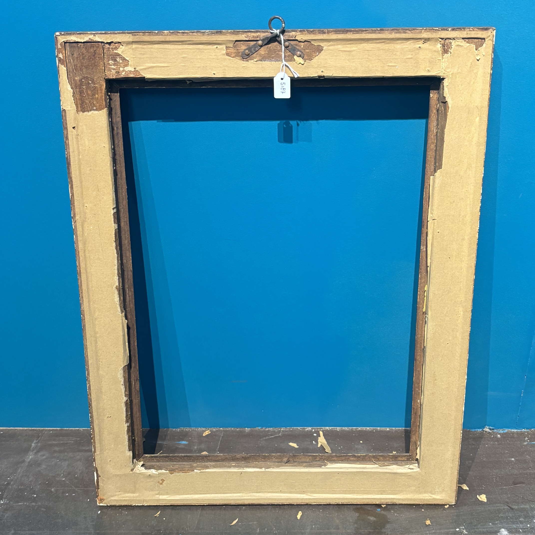 Antica cornice foglia oro del XVIII sec . Mis 60 x 60 (utile 50,50 x 37,50 ) - immagine 8