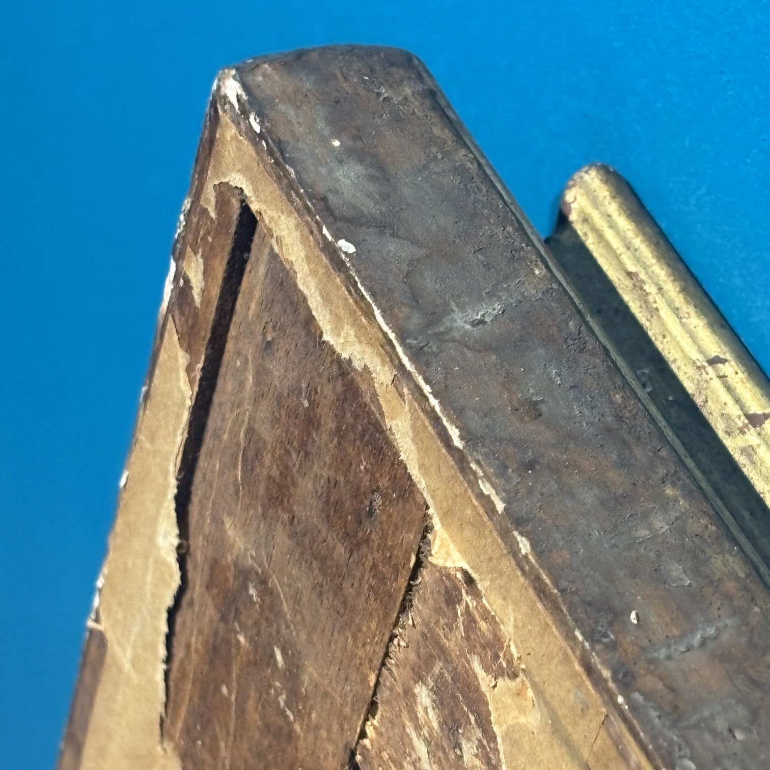 Antica cornice foglia oro del XVIII sec . Mis 60 x 60 (utile 50,50 x 37,50 ) - immagine 11