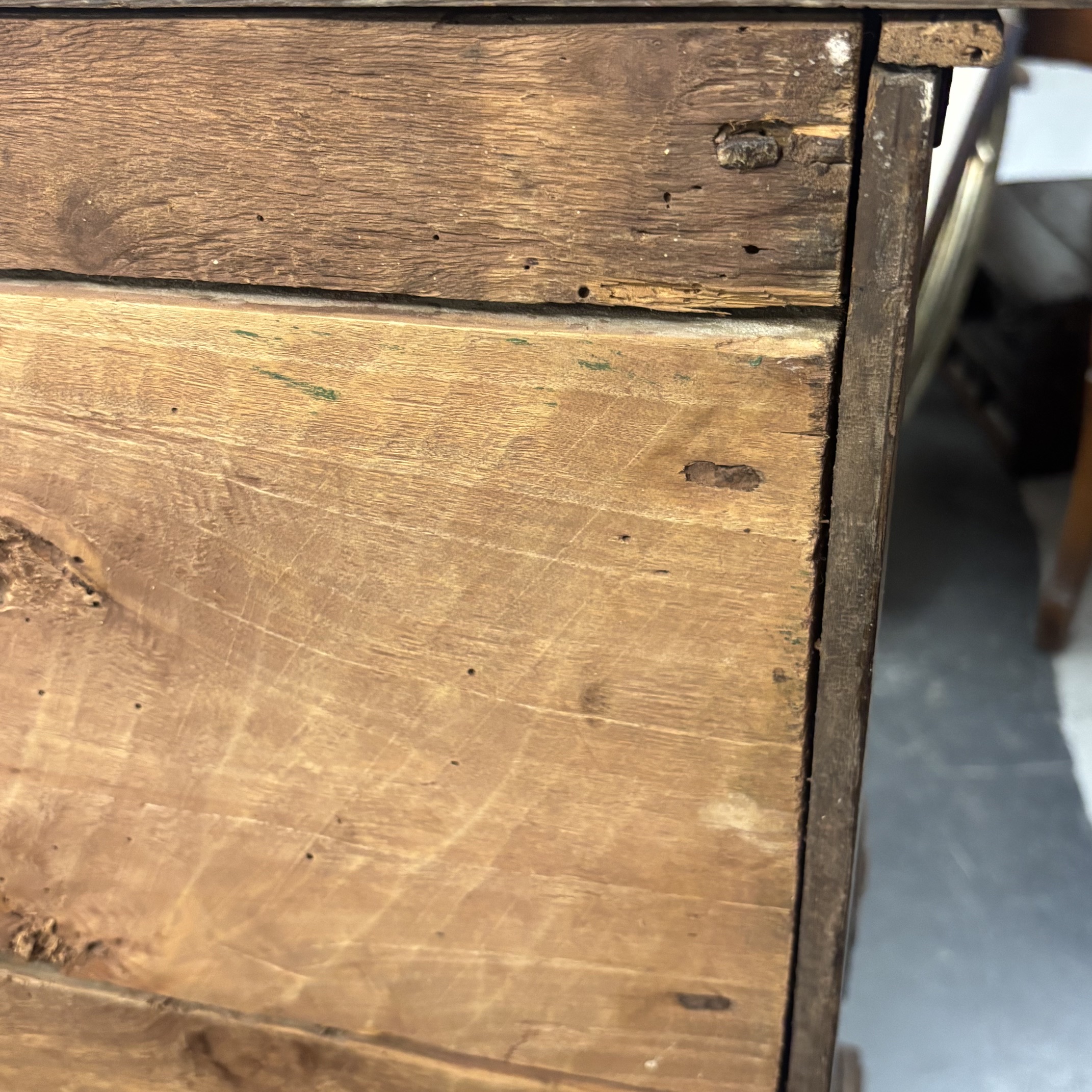 Antica credenza servante Bologna XVII sec noce . Mis 132 x 49 h 100 - immagine 9