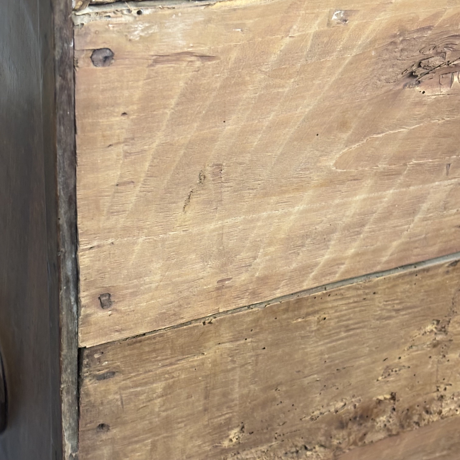 Antica credenza servante Bologna XVII sec noce . Mis 132 x 49 h 100 - immagine 11