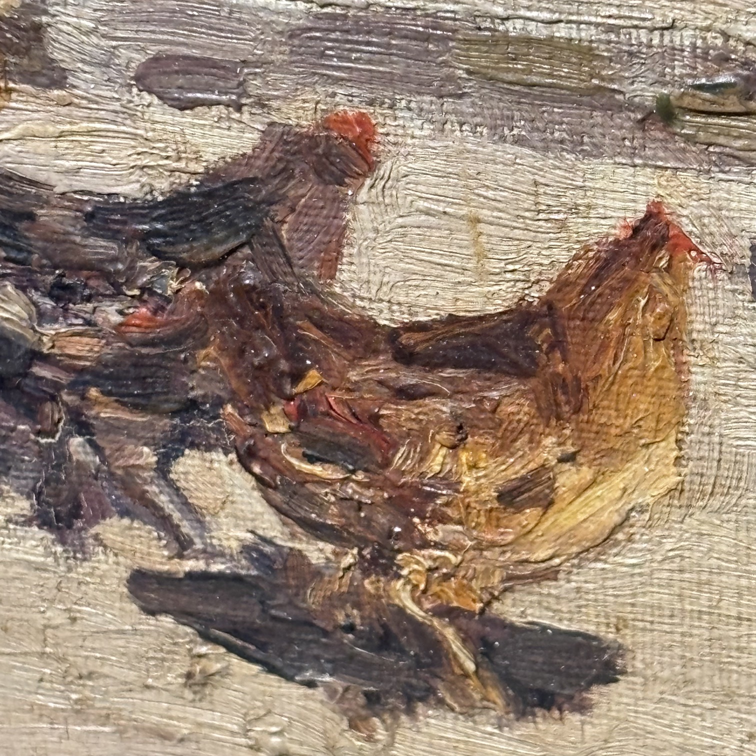 Antico dipinto olio su tela scena popolare di corte primi 900 mis 40 x cm 30 . Giuseppe Giardiello Napoli 1887 -1920. - immagine 8
