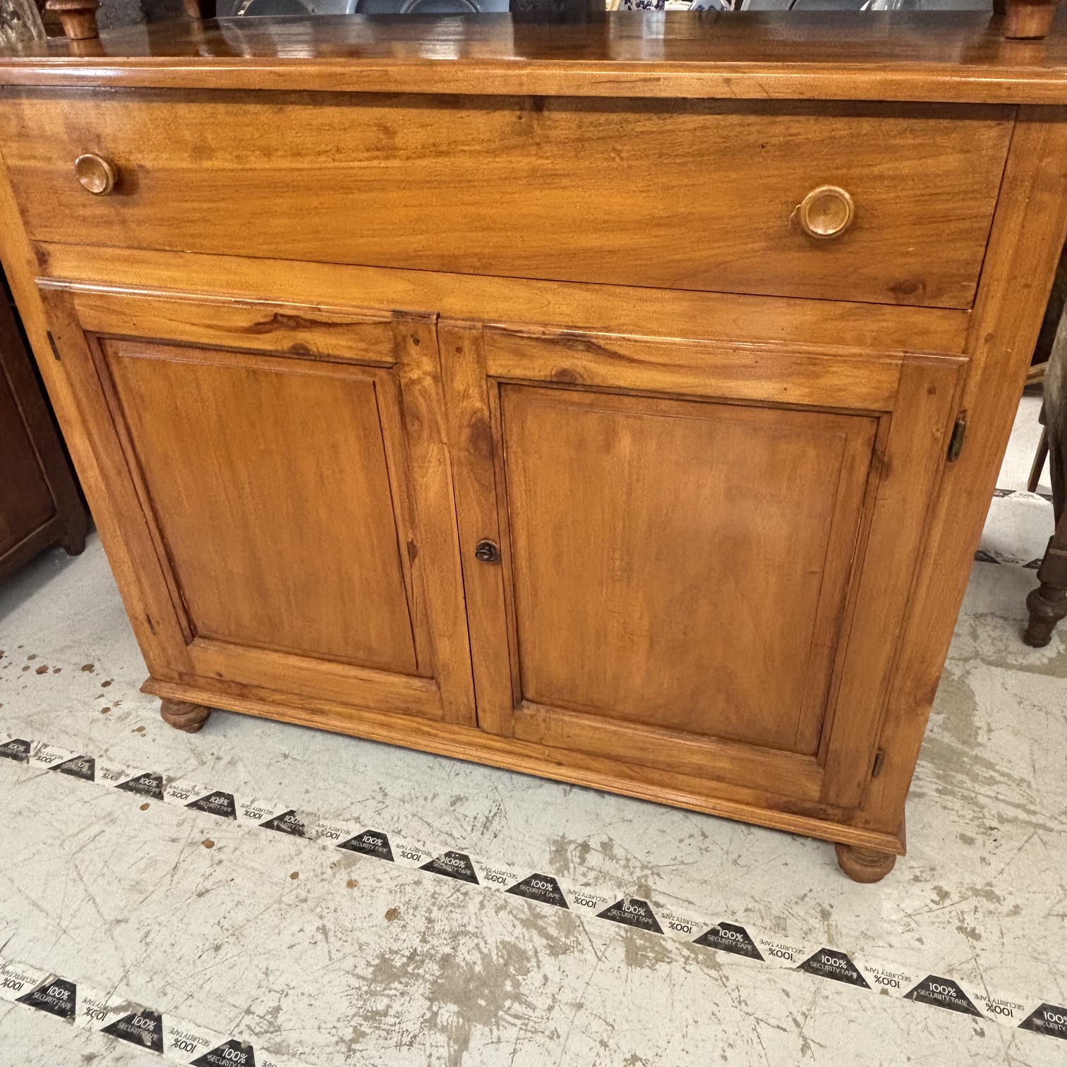 Antica credenza doppio corpo in ciliegio massello primi 800 toscana. Mis H 220 L 122 prof 50,50 - immagine 2