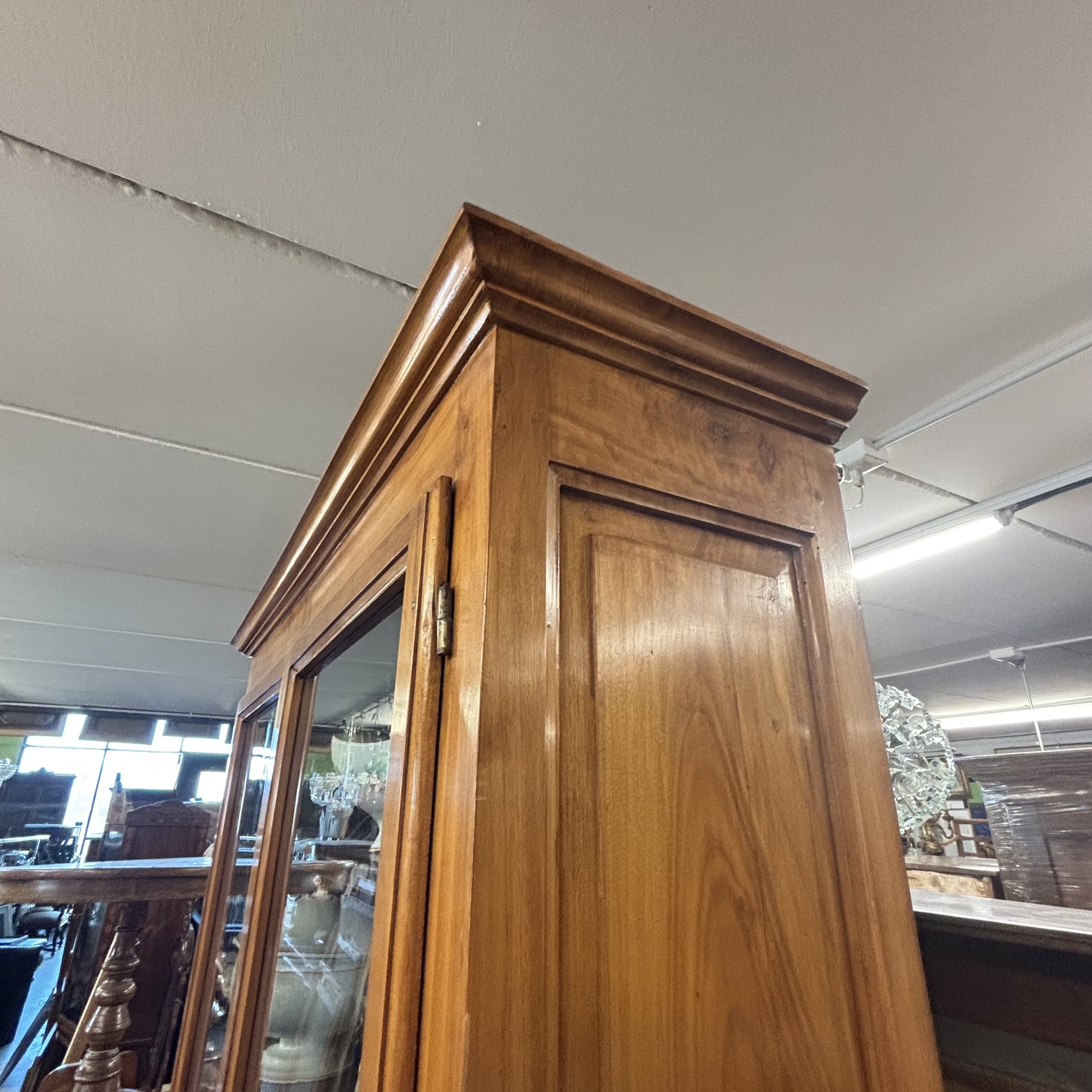 Antica credenza doppio corpo in ciliegio massello primi 800 toscana. Mis H 220 L 122 prof 50,50 - immagine 7
