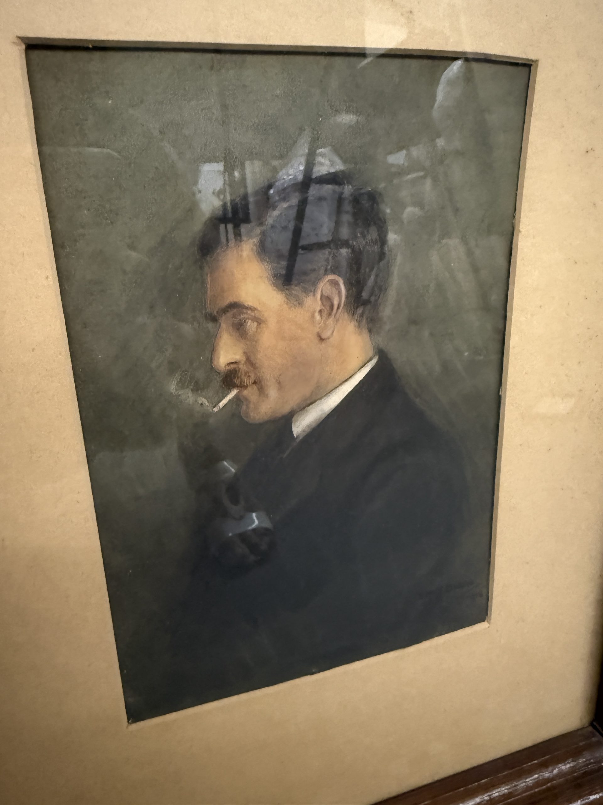 Antico acquarello Biggs 1918 raffigurante personaggio, 25x16cm - immagine 15
