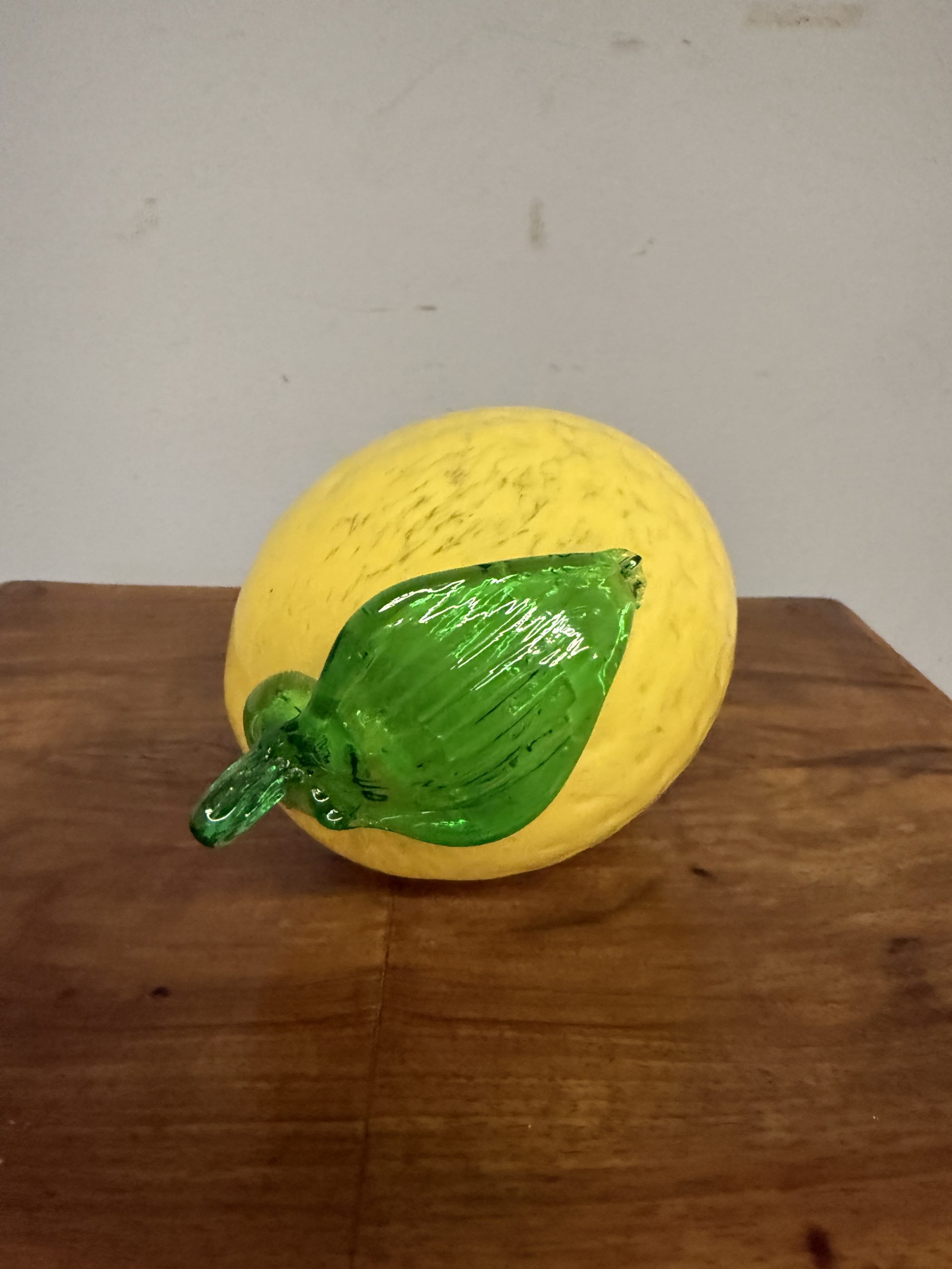 Grande limone in vetro di Murano vintage anni '70, 20x12cm - immagine 2