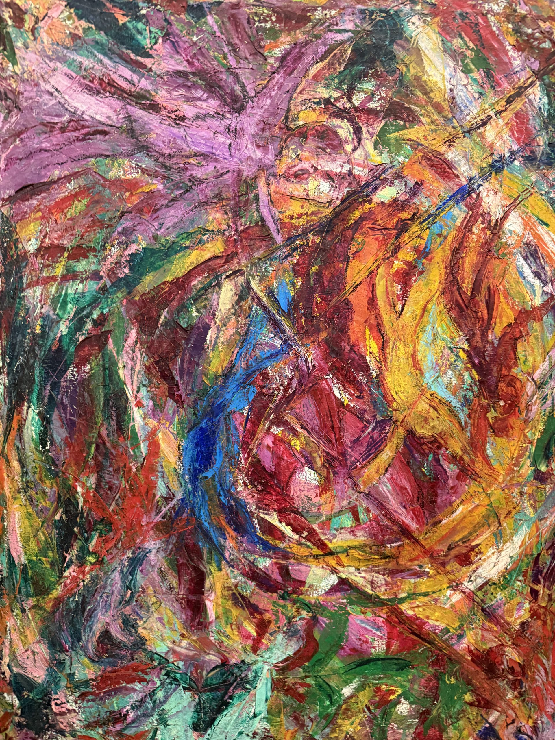 Olio su tela arte contemporanea Gianfranco Zaccagnino "Viaggio nell'inconscio" 99x74cm - immagine 6