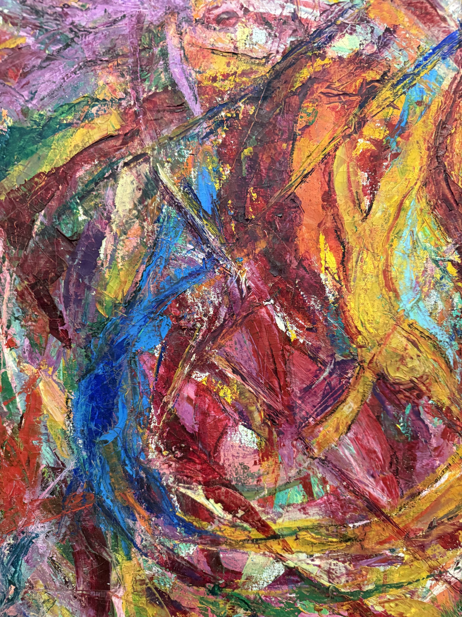 Olio su tela arte contemporanea Gianfranco Zaccagnino "Viaggio nell'inconscio" 99x74cm - immagine 7