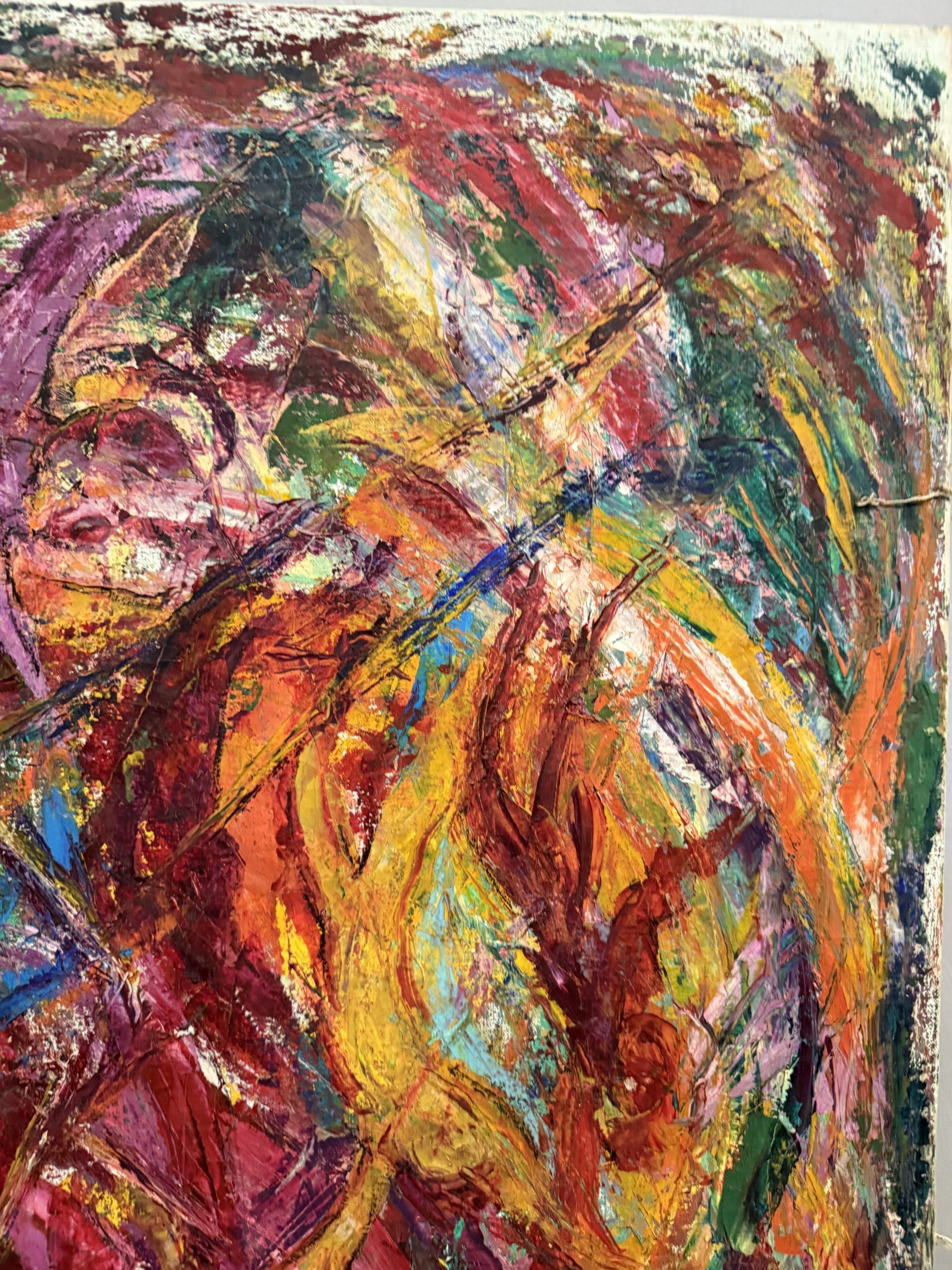Olio su tela arte contemporanea Gianfranco Zaccagnino "Viaggio nell'inconscio" 99x74cm - immagine 9