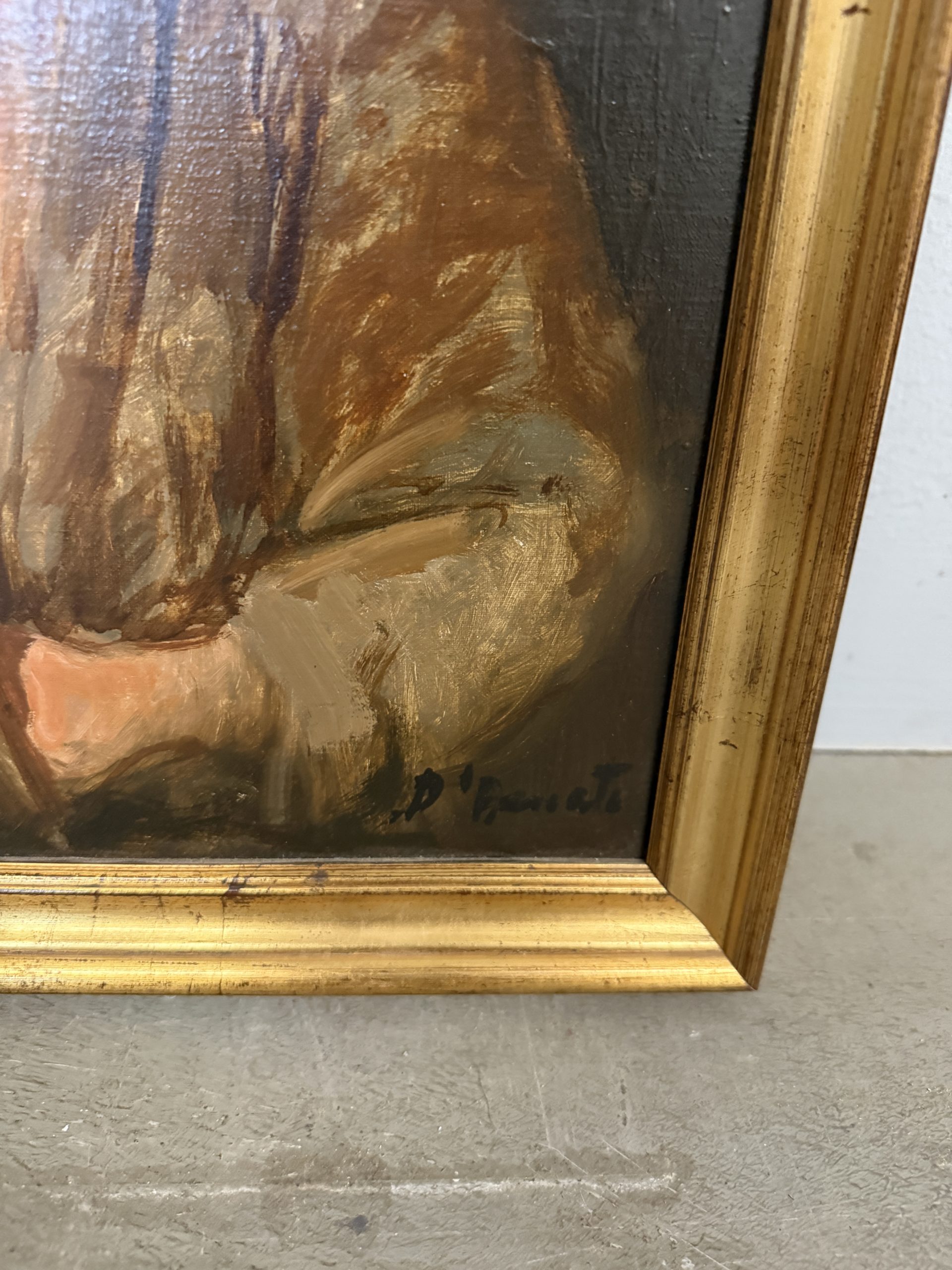 Antico dipinto olio su tela Scugnizzo Napoletano, '900, firmato 40x30cm - immagine 6