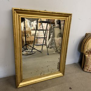 Antica specchiera dorata a mecca XIX sec, 78x60cm