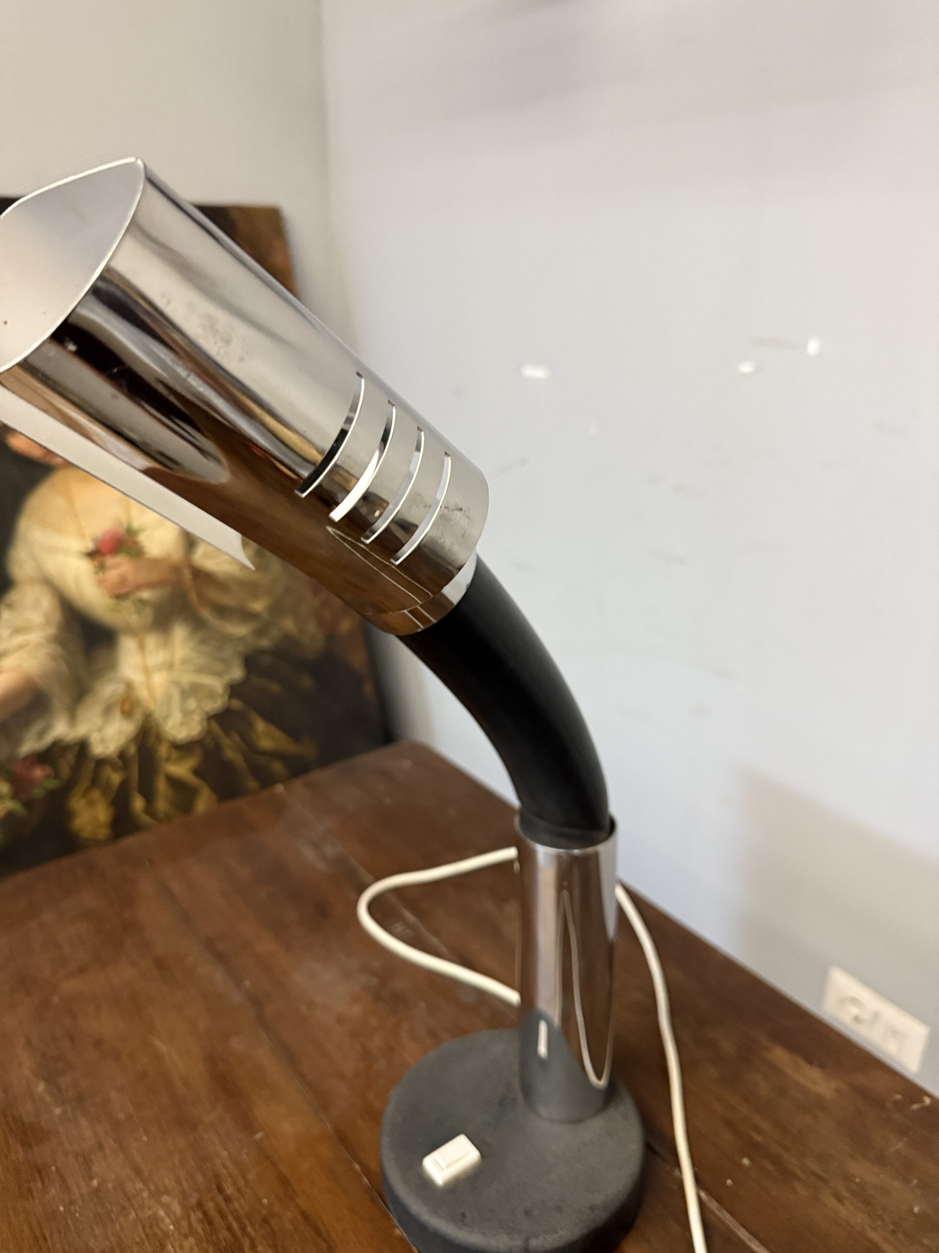 Lampada da tavolo regolabile anni '70 Bellini per Targetti Sankey, 50x16cm - immagine 7