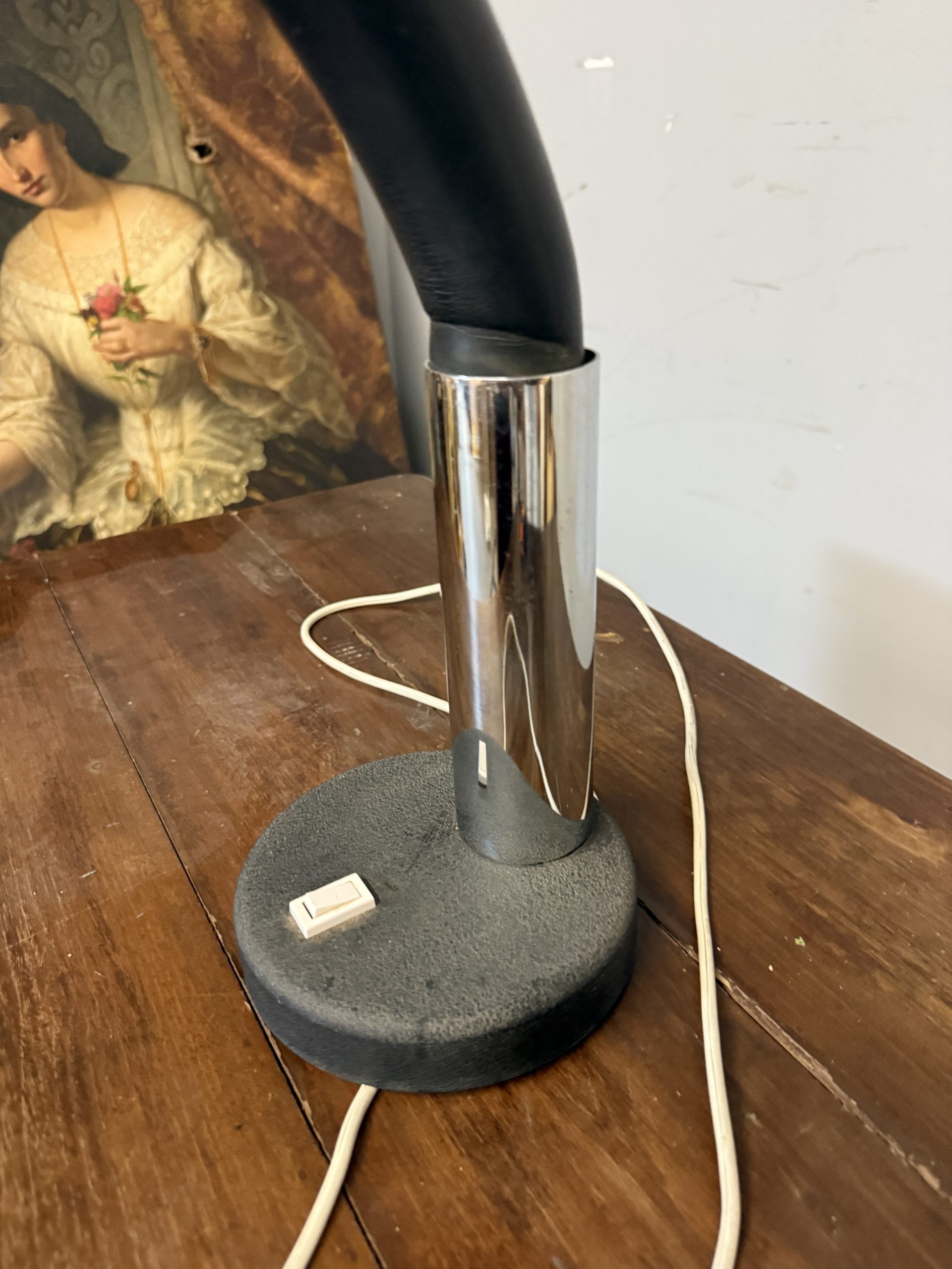 Lampada da tavolo regolabile anni '70 Bellini per Targetti Sankey, 50x16cm - immagine 8