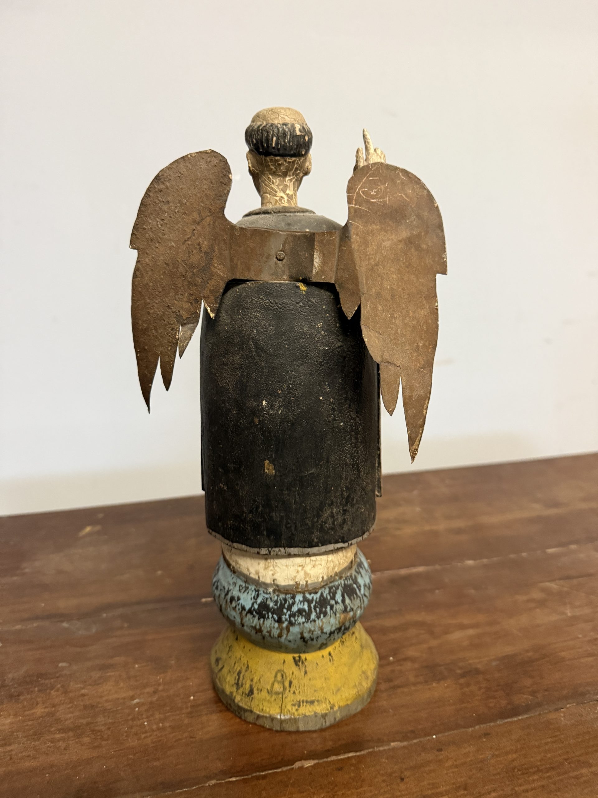 Antica scultura di San Vincenzo 1861, Spagna, 32x10cm - immagine 6