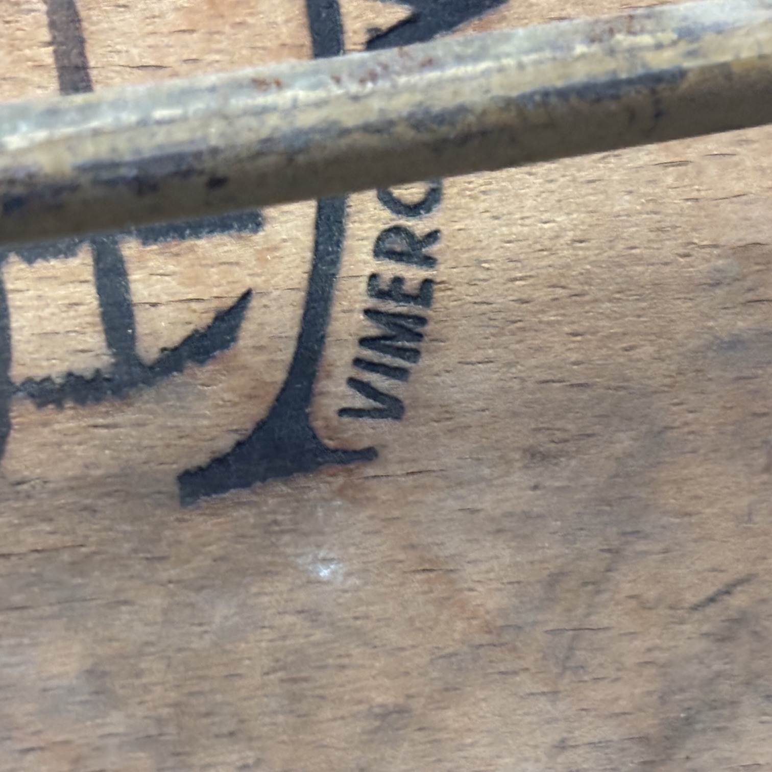 Sedia da cinema Vintage anni 50 Vimercate (Milano) in patina ferro e legno curvato . Industrial Chic - immagine 5