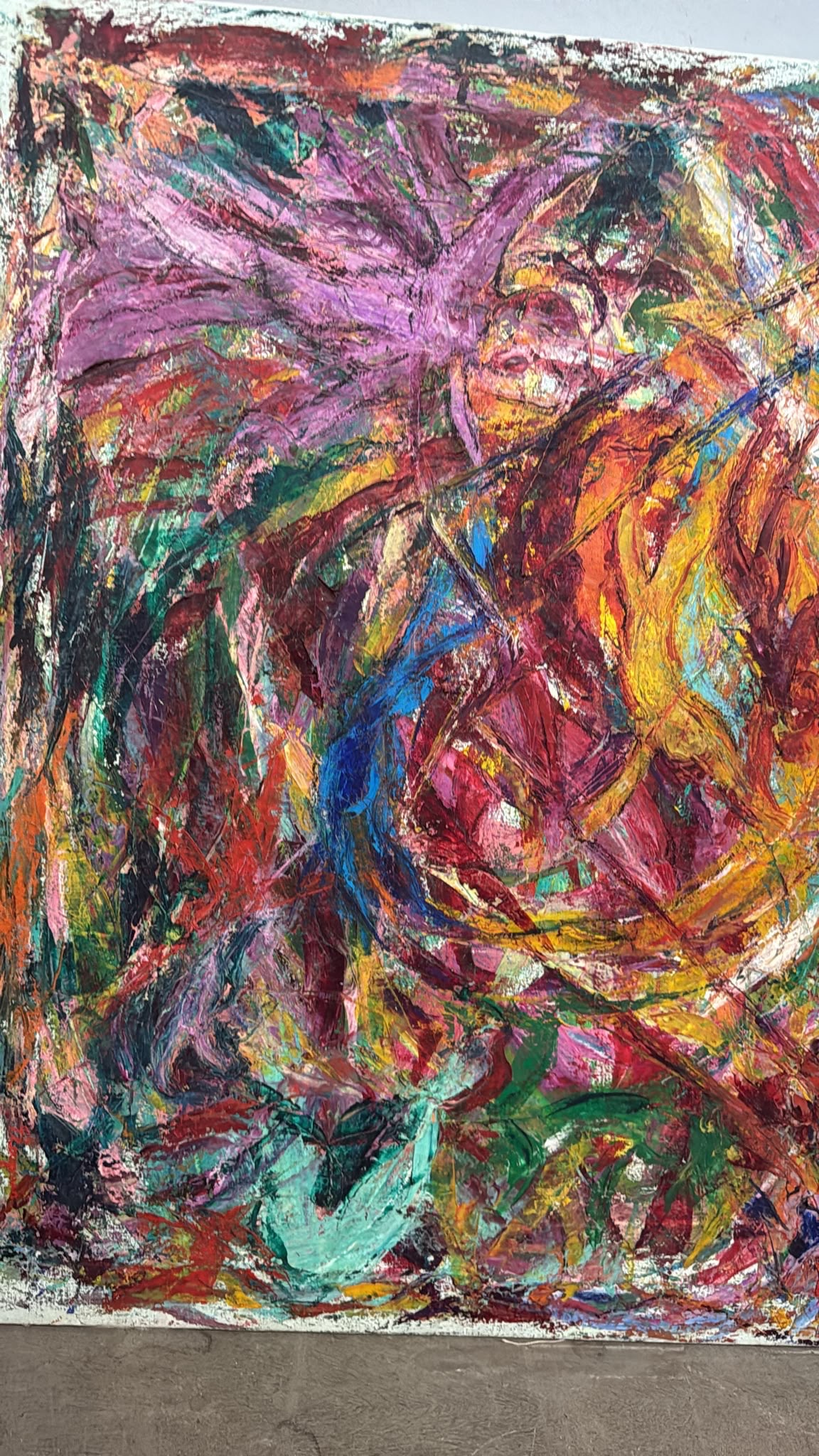 Olio su tela arte contemporanea Gianfranco Zaccagnino "Viaggio nell'inconscio" 99x74cm - immagine 4