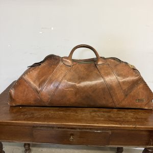 Borsone da viaggio vintage in pelle anni '60 marca Designer, 80x30x30cm