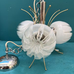 Lampadario Chandelier Mazzega Murano anni '70, 44x45cm