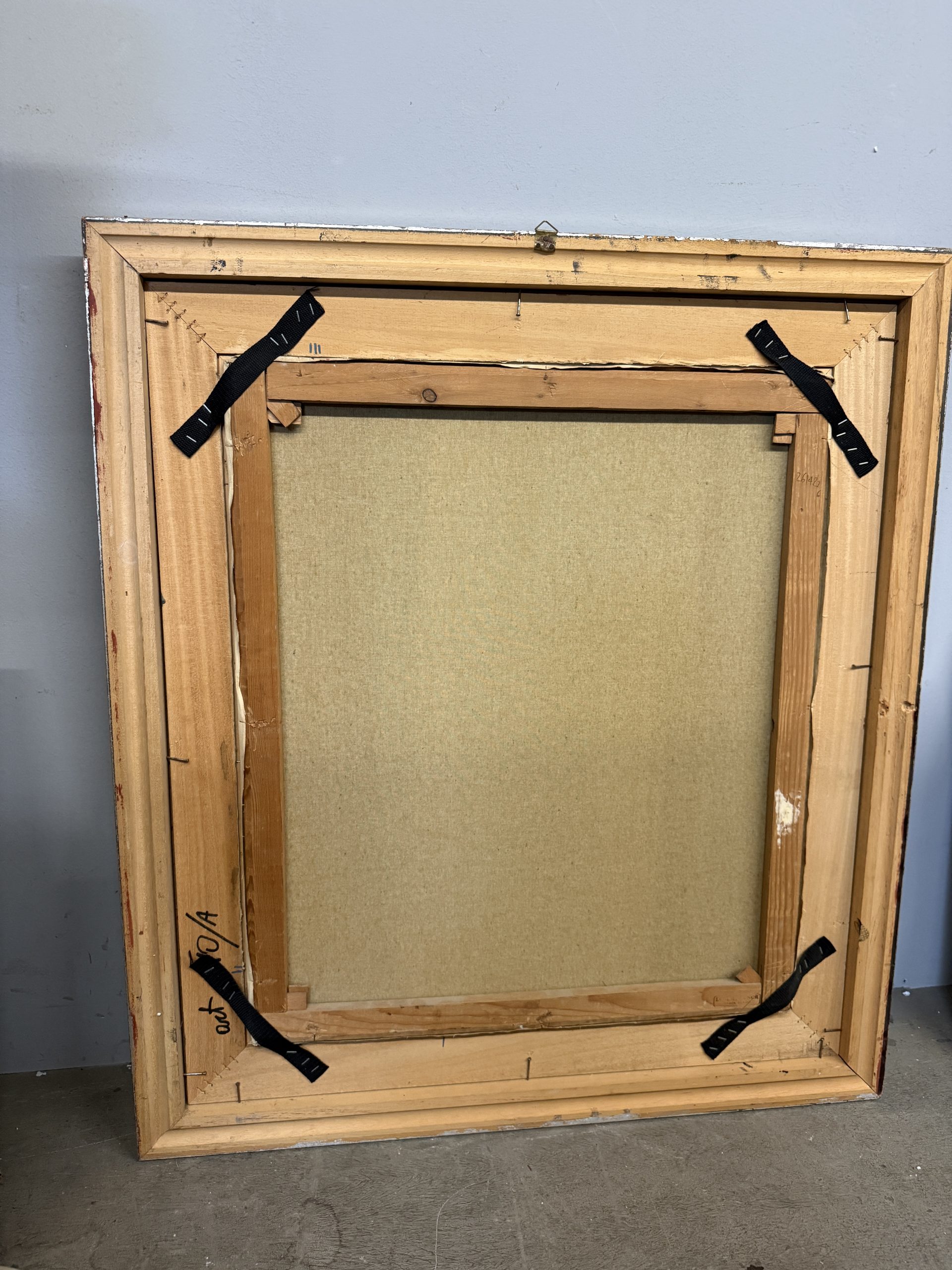 Dipinto olio su tela Rodolfo Gentili XX sec, "Chitarra e spartiti", 71x61 arte moderna e contemporanea - immagine 11