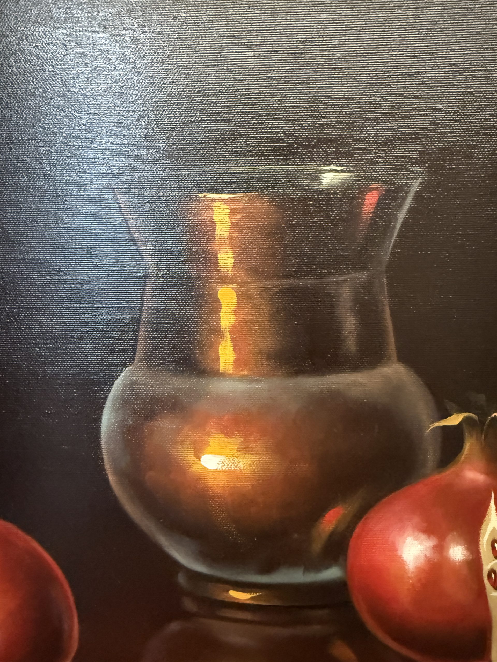Quadro olio su tela arte moderna e contemporanea con melograni, 70x60cm - immagine 8