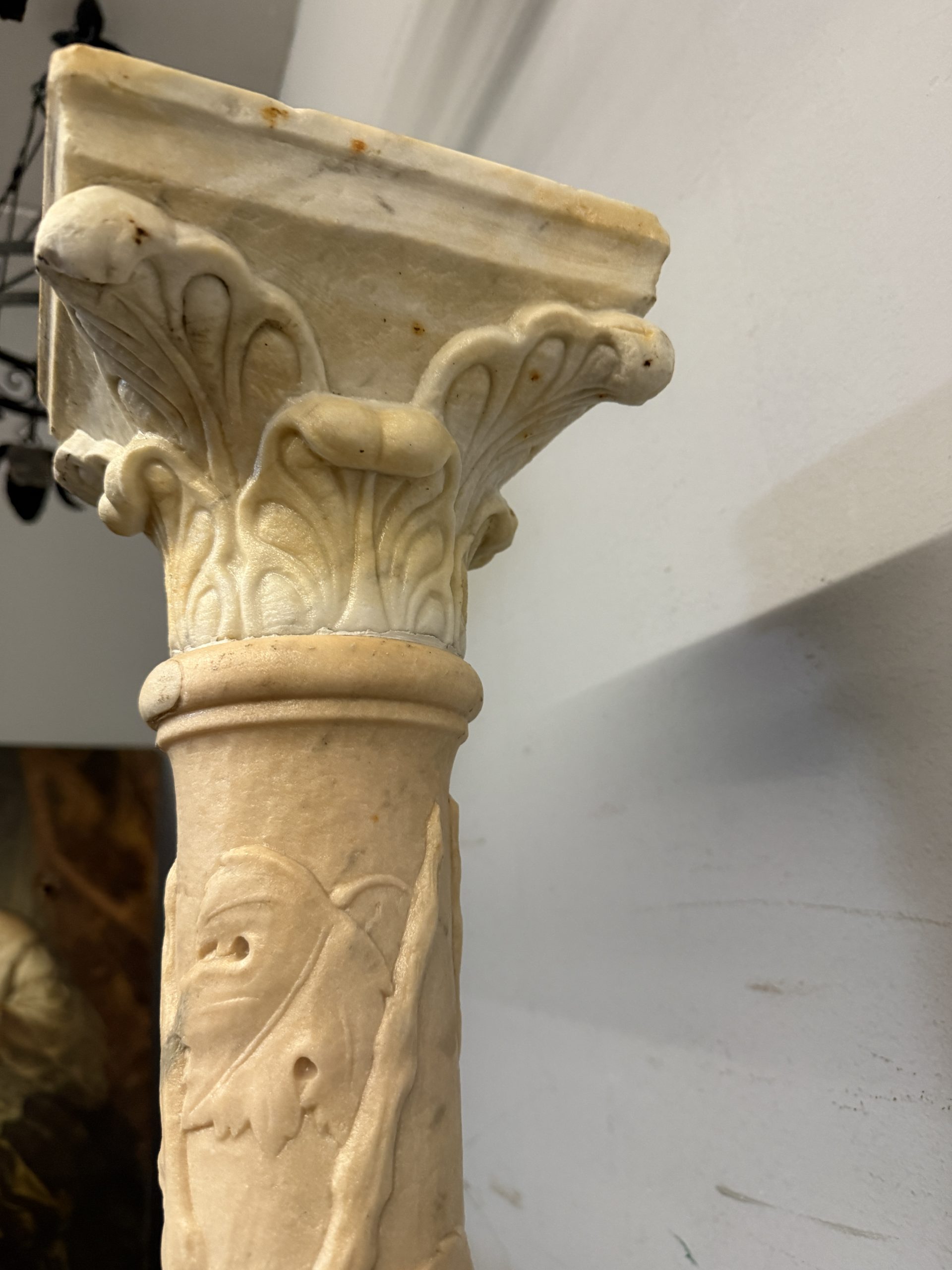 Antica colonna in marmo liberty '900, 120x40cm - immagine 6