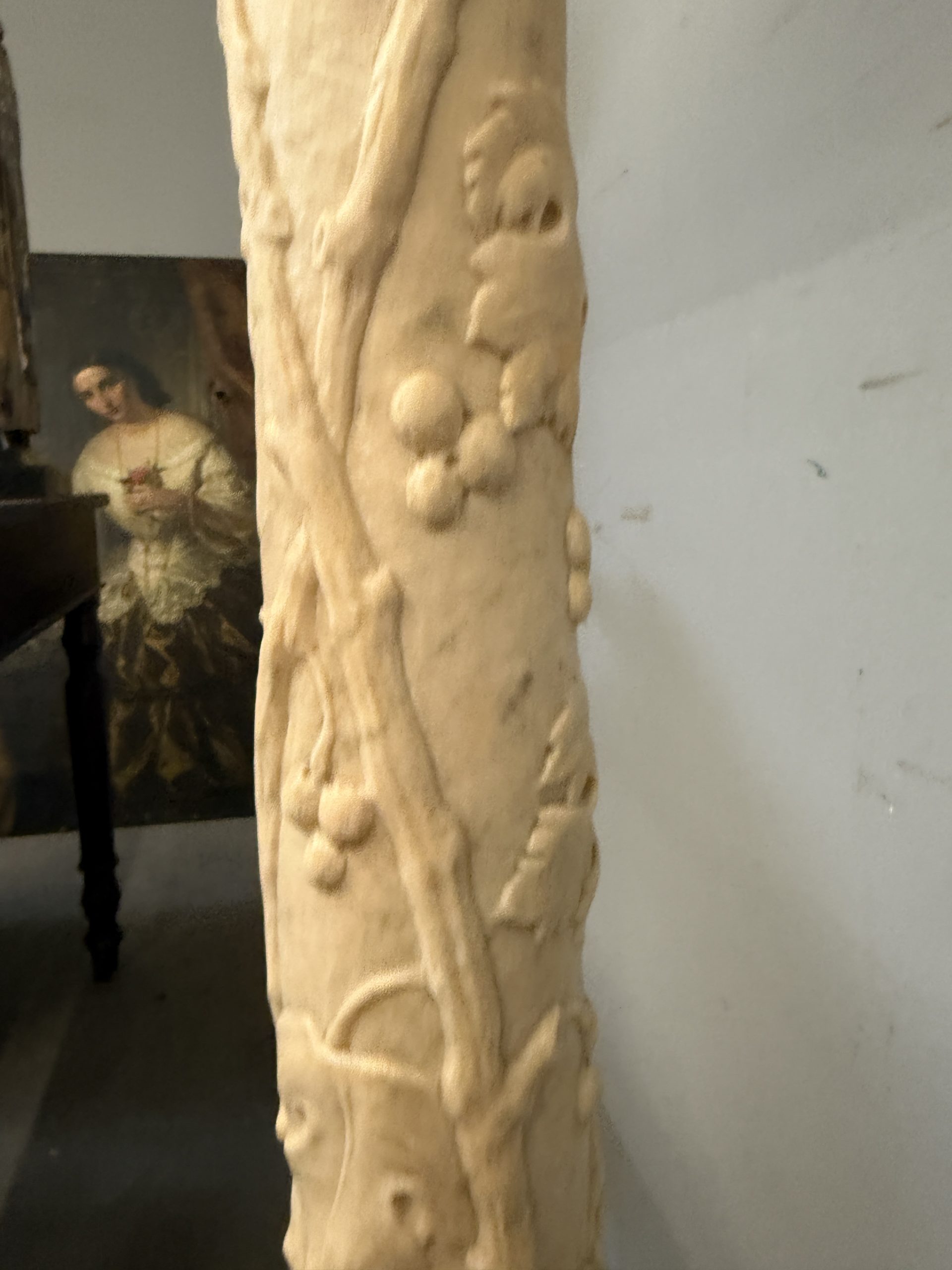 Antica colonna in marmo liberty '900, 120x40cm - immagine 8
