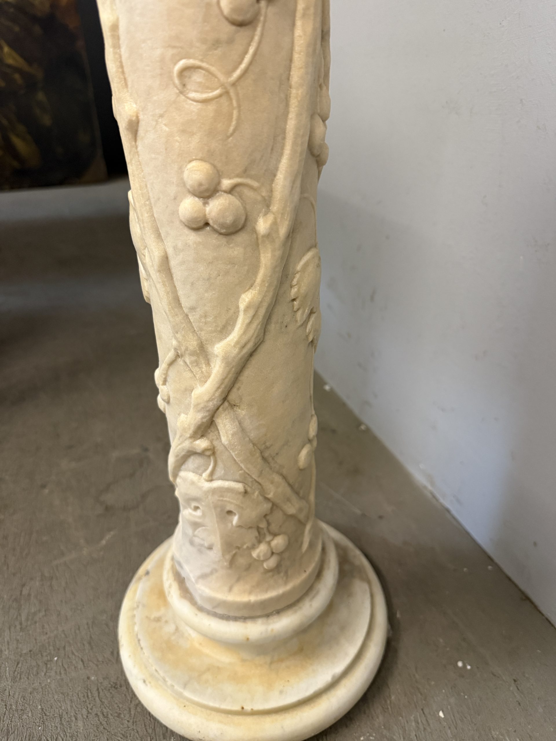 Antica colonna in marmo liberty '900, 120x40cm - immagine 9