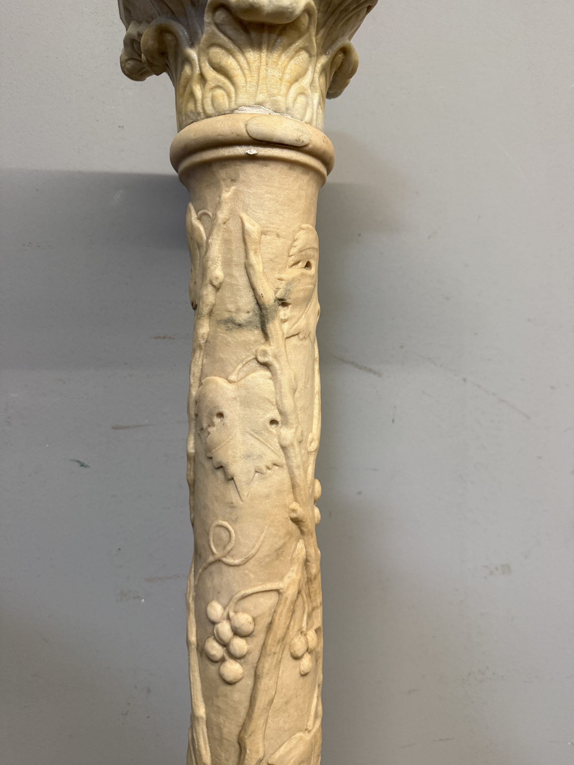 Antica colonna in marmo liberty '900, 120x40cm - immagine 13