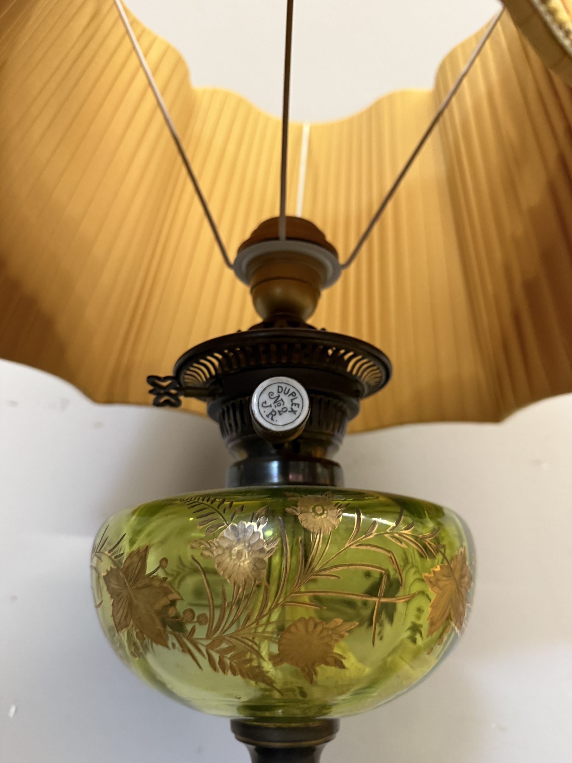 Bellissima lampada antica a petrolio vittoriana, XIX sec, 96x31cm - immagine 15
