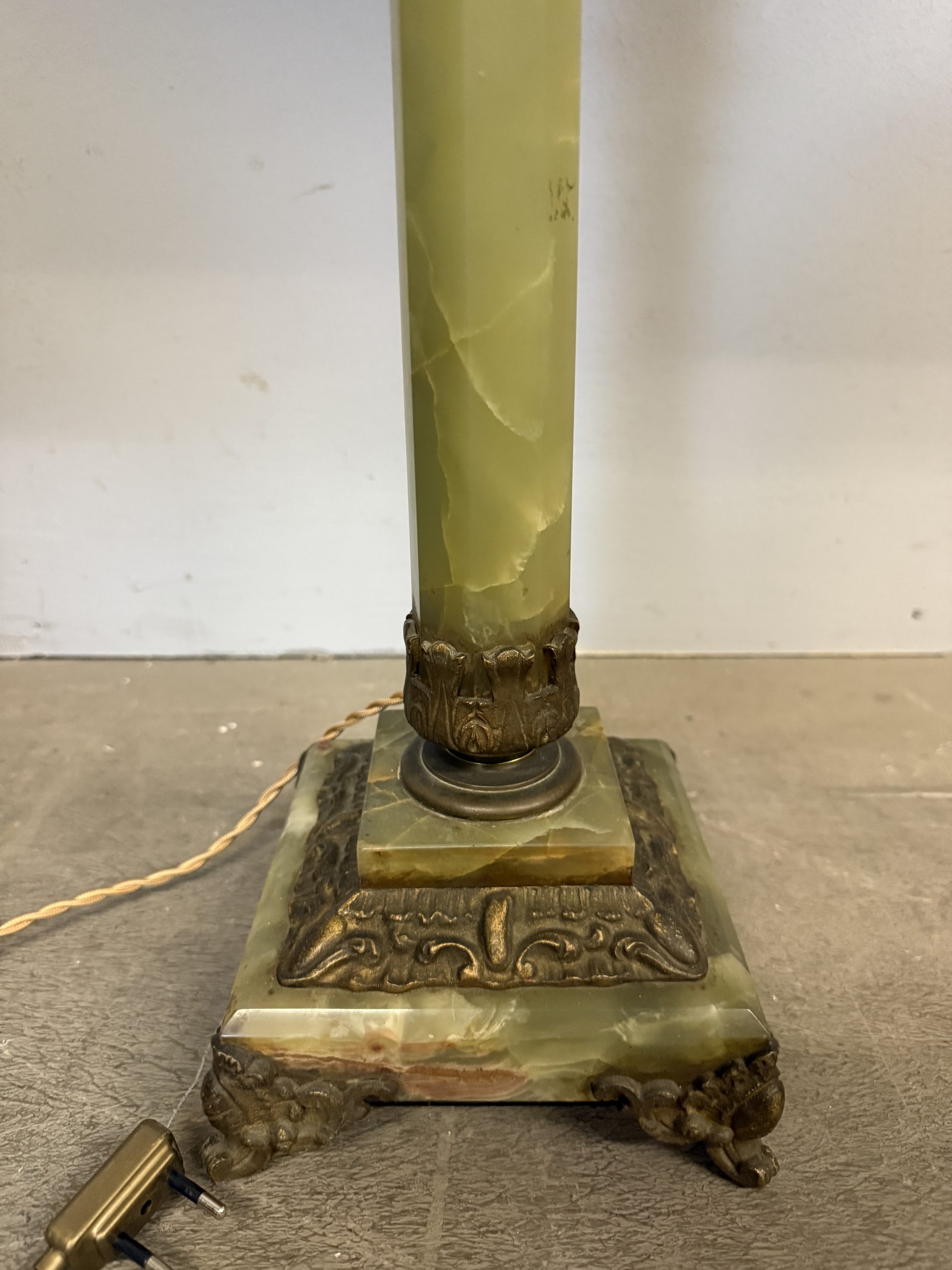 Bellissima lampada antica a petrolio vittoriana, XIX sec, 96x31cm - immagine 17