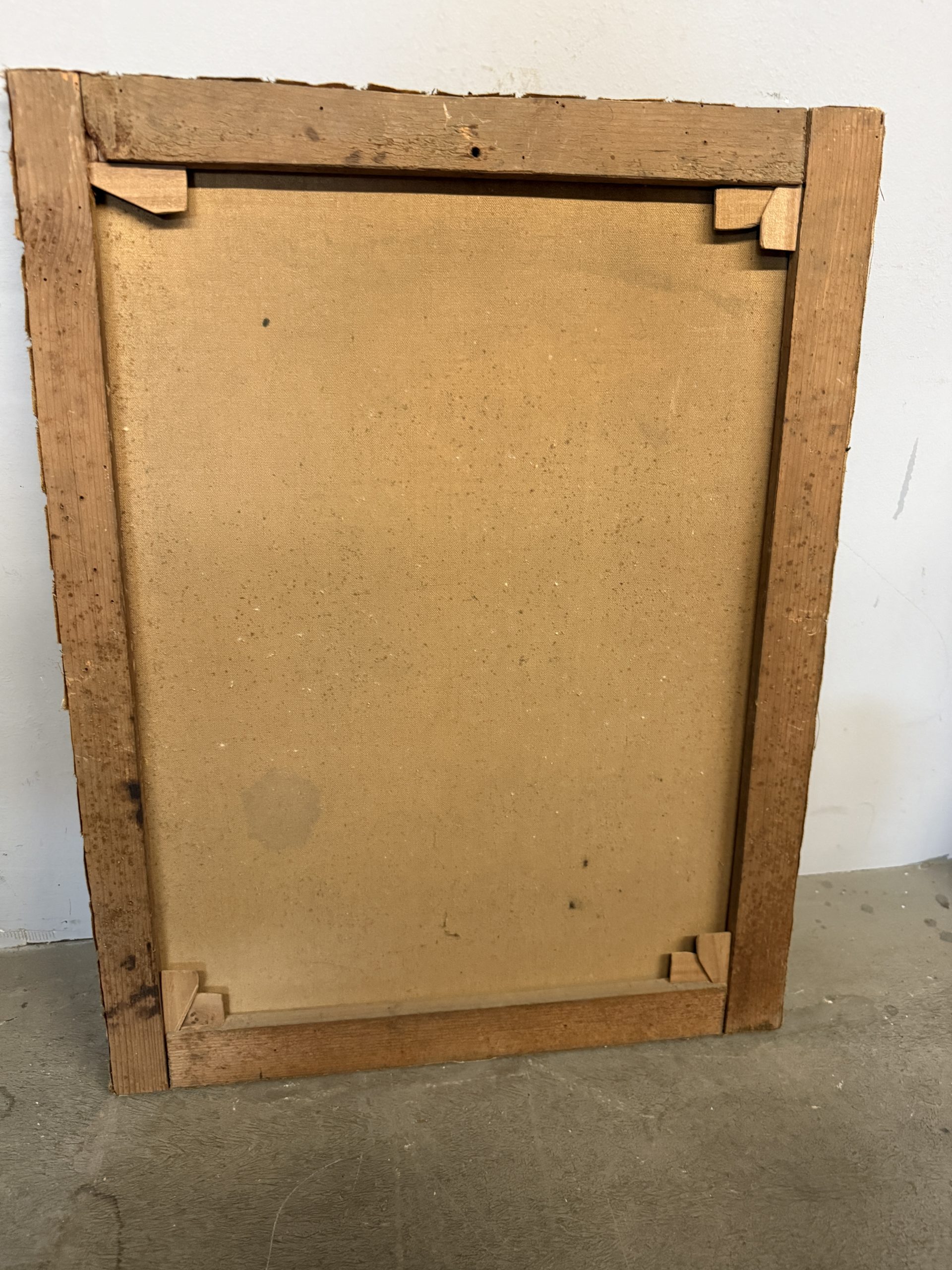 Antico dipinto olio su tela XIX sec volto di donna, scuola italiana, 67x52cm - immagine 10