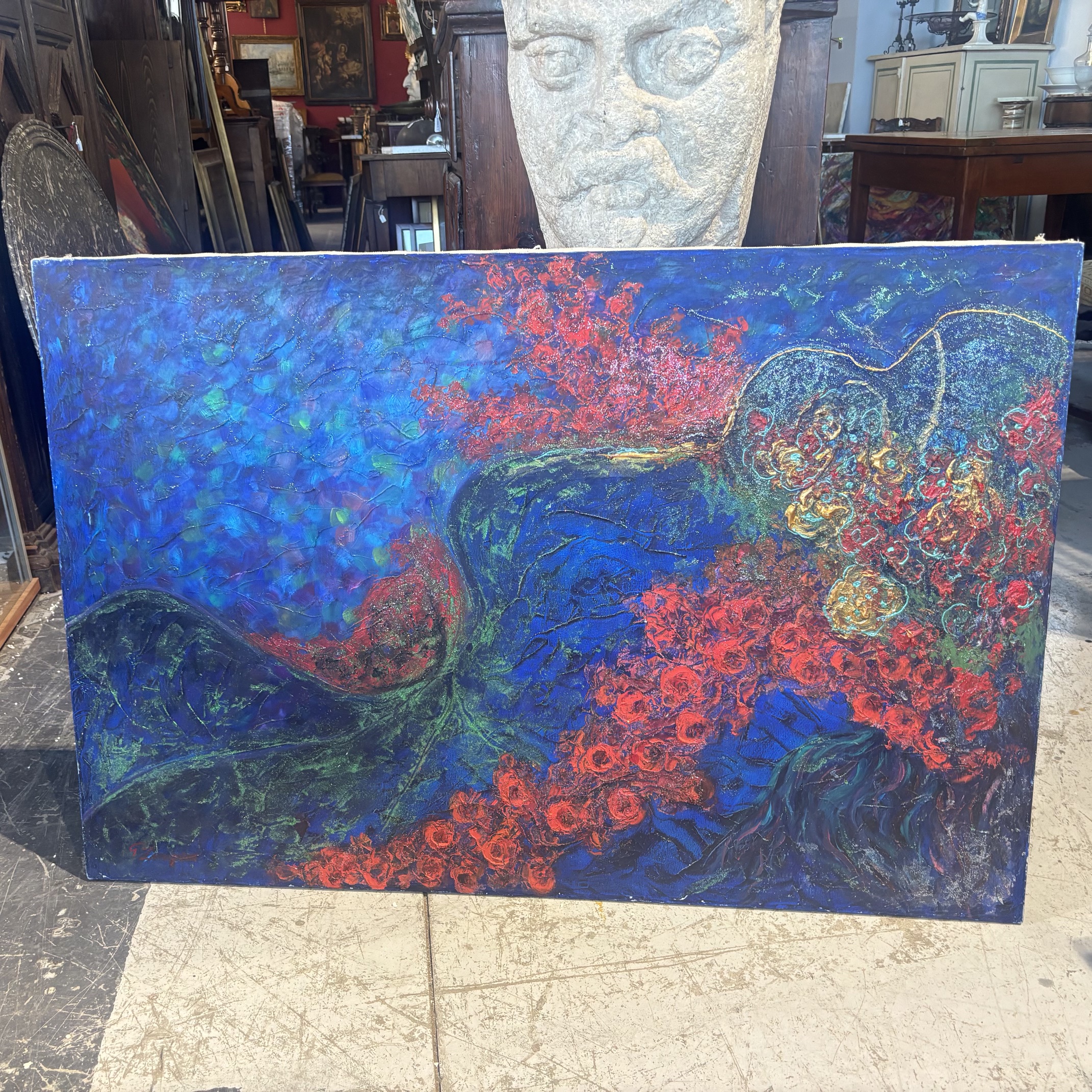 Gianfranco Zaccagnino (ROMA) Olio su tela “ Madre Natura “ 2020 mis 120 x cm 80 , Arte moderna e contemporanea . - immagine 2