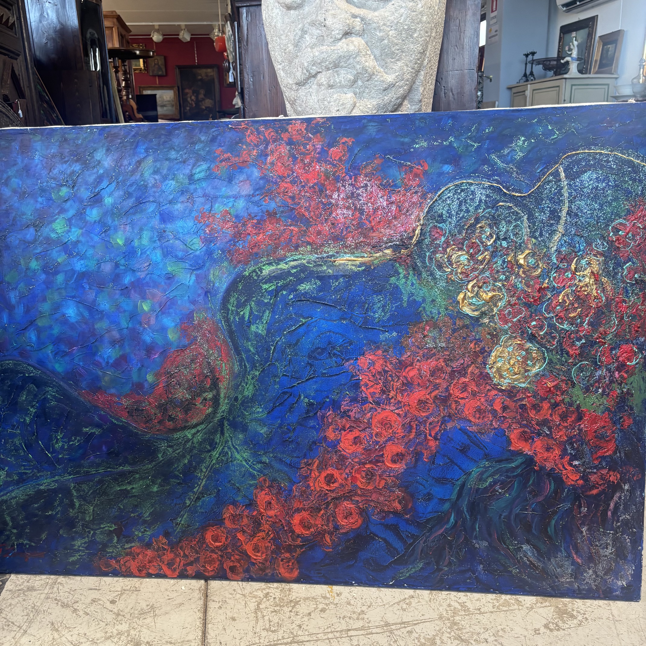 Gianfranco Zaccagnino (ROMA) Olio su tela “ Madre Natura “ 2020 mis 120 x cm 80 , Arte moderna e contemporanea . - immagine 3