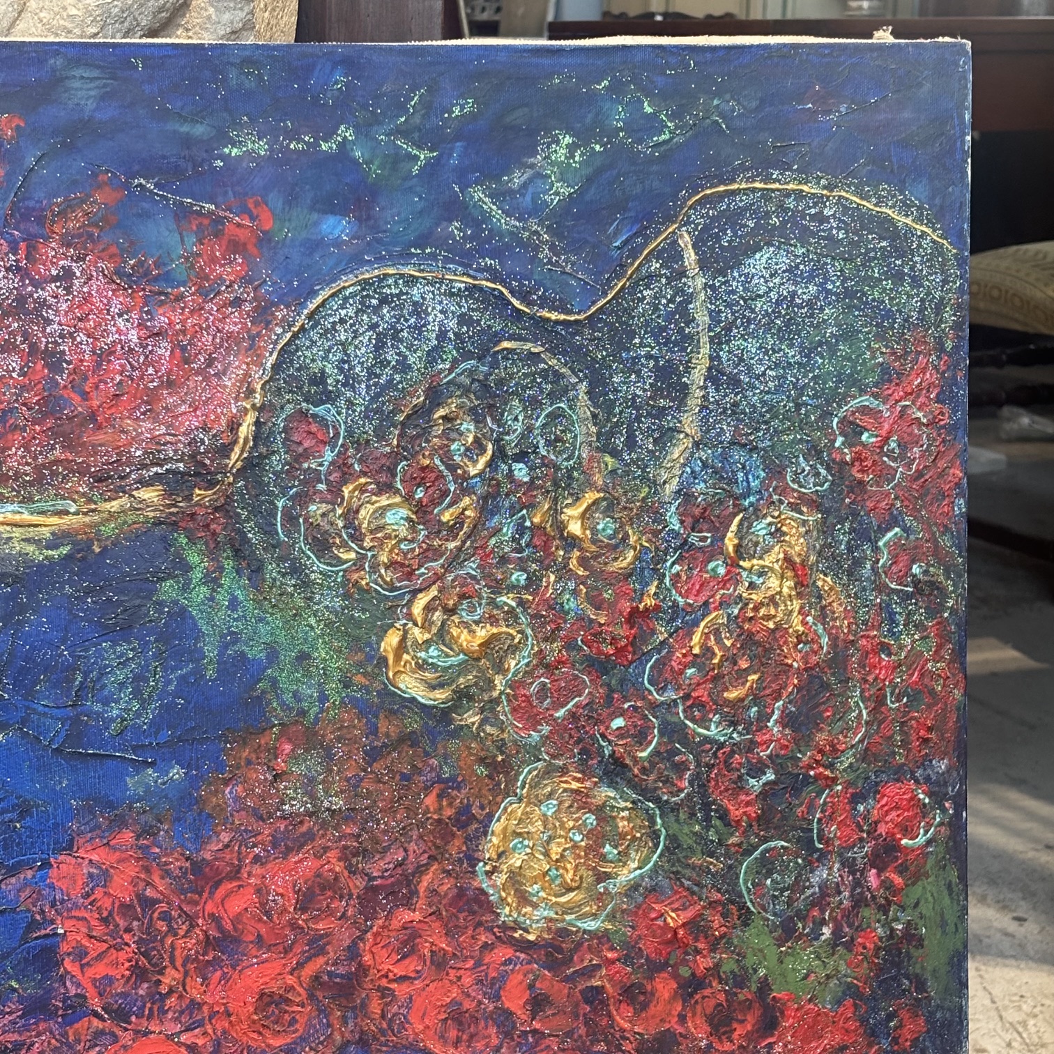 Gianfranco Zaccagnino (ROMA) Olio su tela “ Madre Natura “ 2020 mis 120 x cm 80 , Arte moderna e contemporanea . - immagine 4