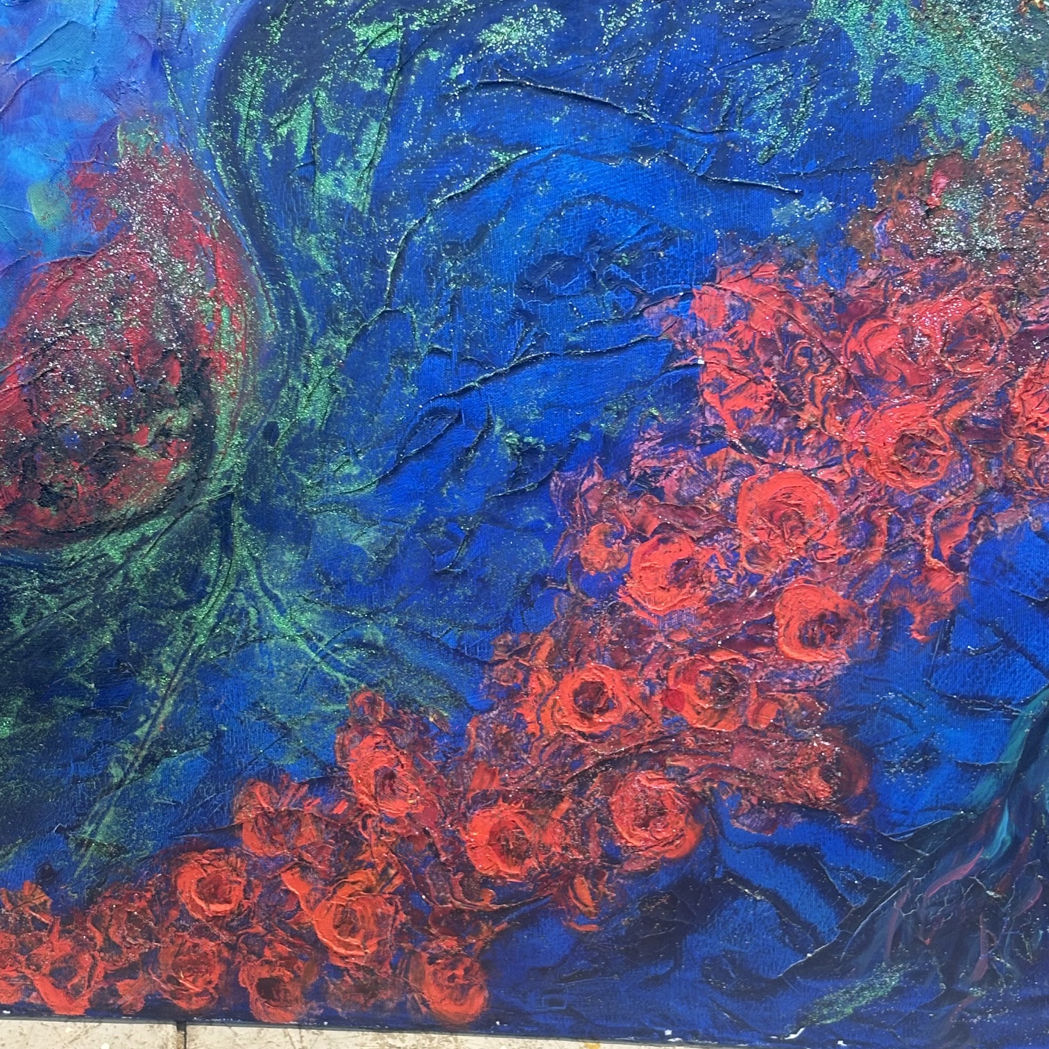 Gianfranco Zaccagnino (ROMA) Olio su tela “ Madre Natura “ 2020 mis 120 x cm 80 , Arte moderna e contemporanea . - immagine 6