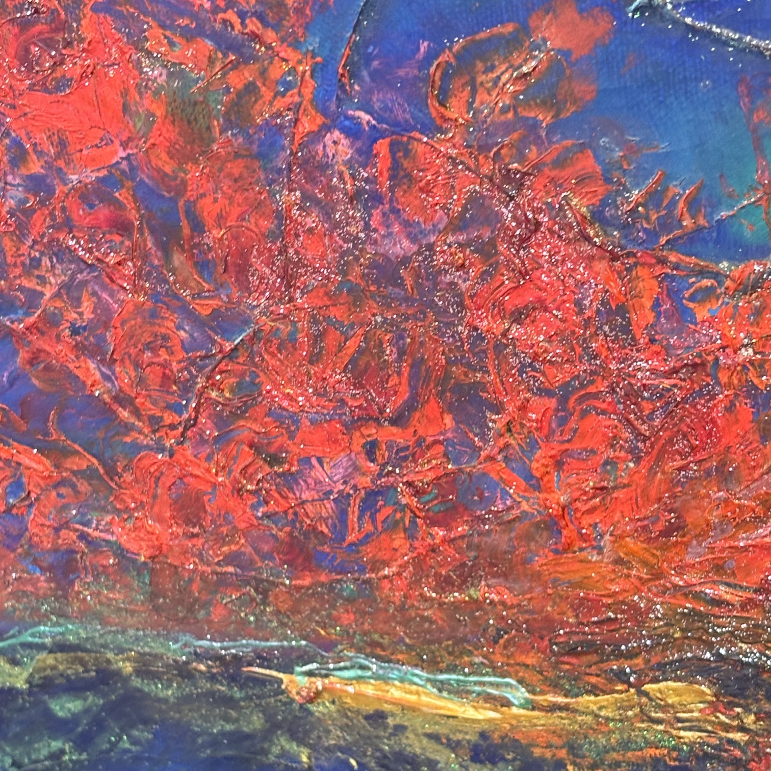 Gianfranco Zaccagnino (ROMA) Olio su tela “ Madre Natura “ 2020 mis 120 x cm 80 , Arte moderna e contemporanea . - immagine 9