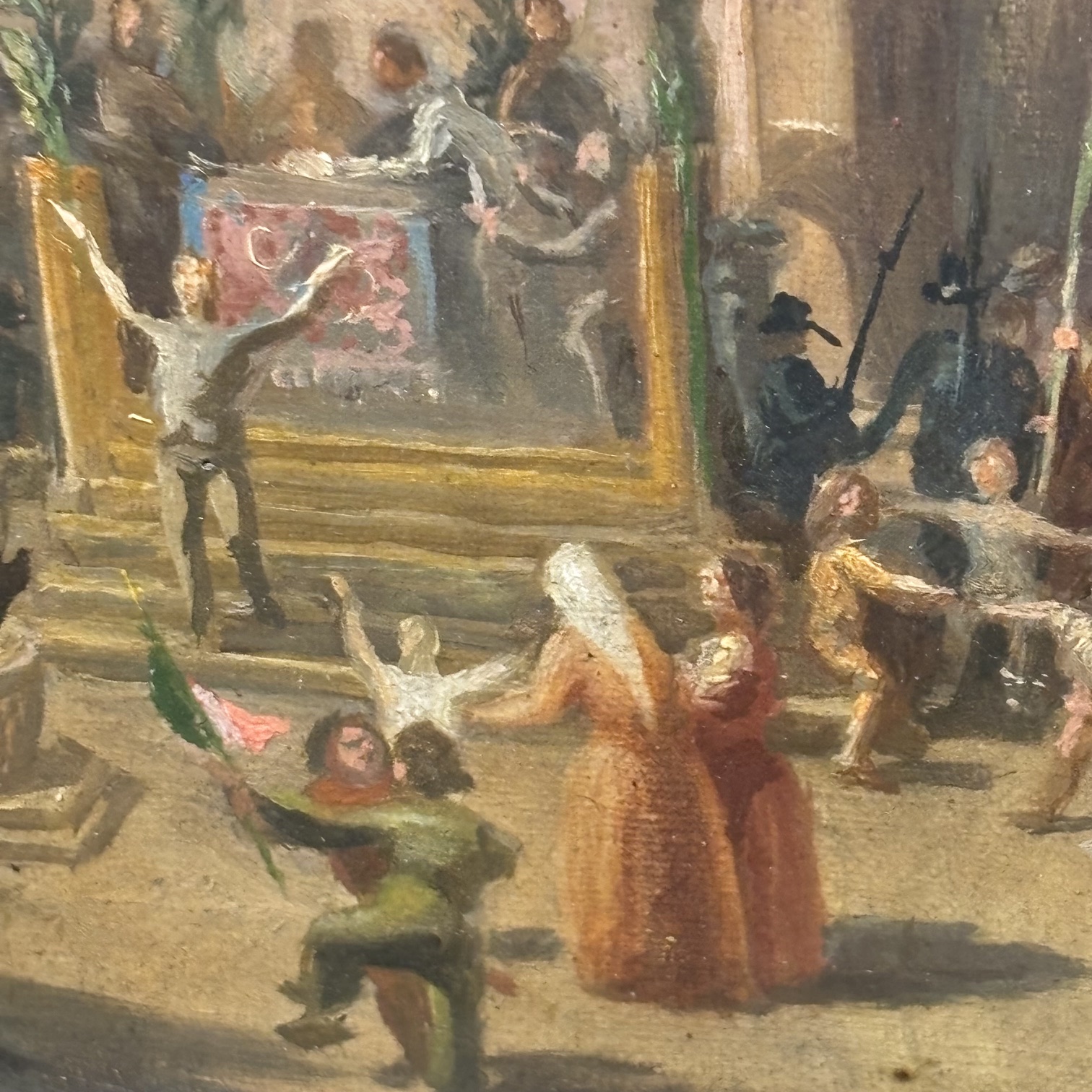 Carlo Ademollo . Antico Olio su tela 1870 Risorgimento ā La vittoria del Si ā Regno Dā Italia Re Vittorio Emanuele II. Mis 42 x36 - immagine 6