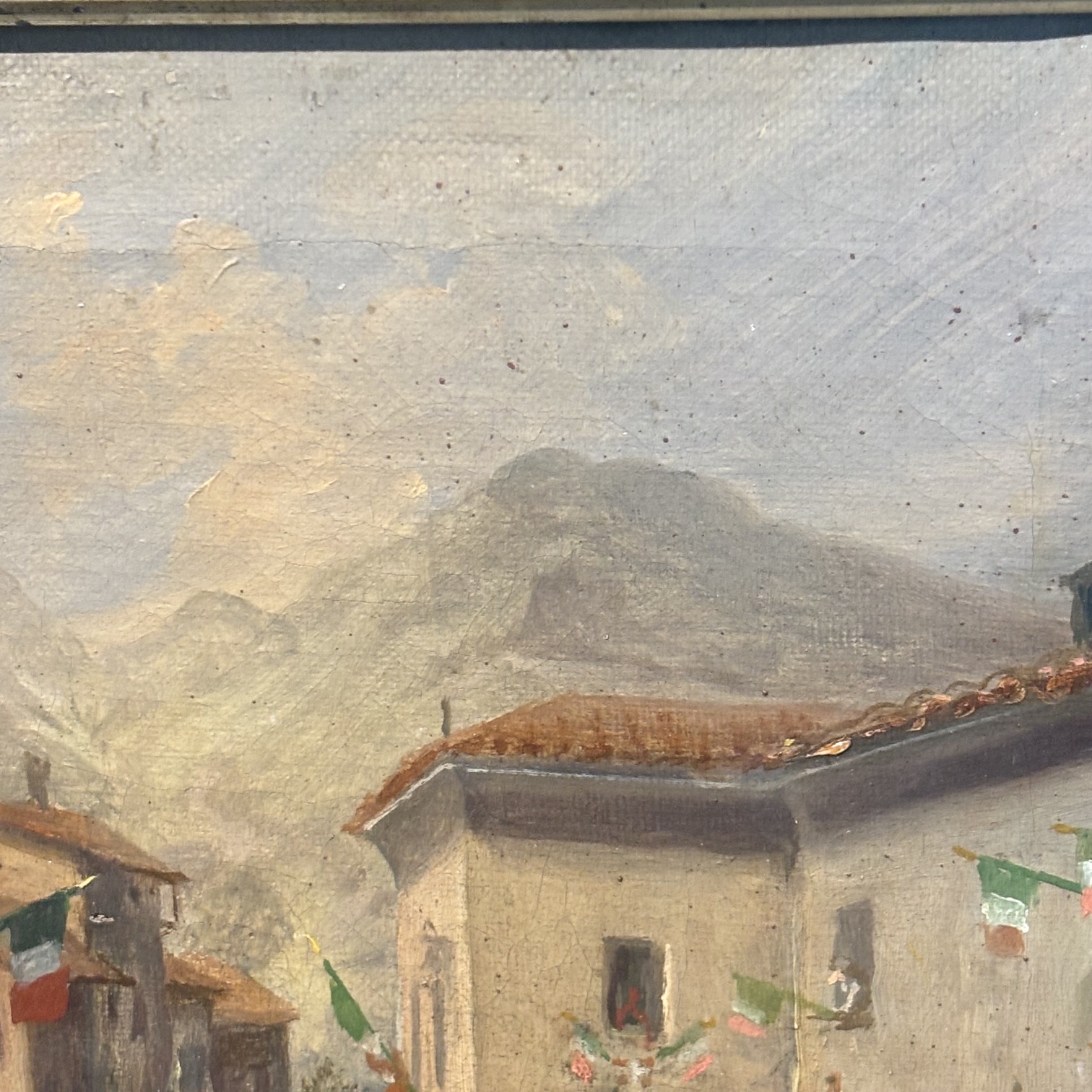 Carlo Ademollo . Antico Olio su tela 1870 Risorgimento ā La vittoria del Si ā Regno Dā Italia Re Vittorio Emanuele II. Mis 42 x36 - immagine 11