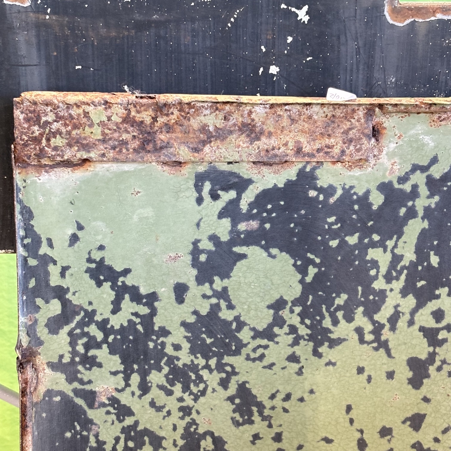 Antica e targa pubblicitaria in ferro Gancia spumanti e Vermouth . Anni 40 . Usure normali . mis 80 x 58 cm . - immagine 7