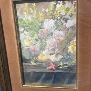 Alternative view of Pompeo Mariani (1857-1927) “Natura morta con Rose “ Antico Acquarello su carta cm 22,50 x 14,50