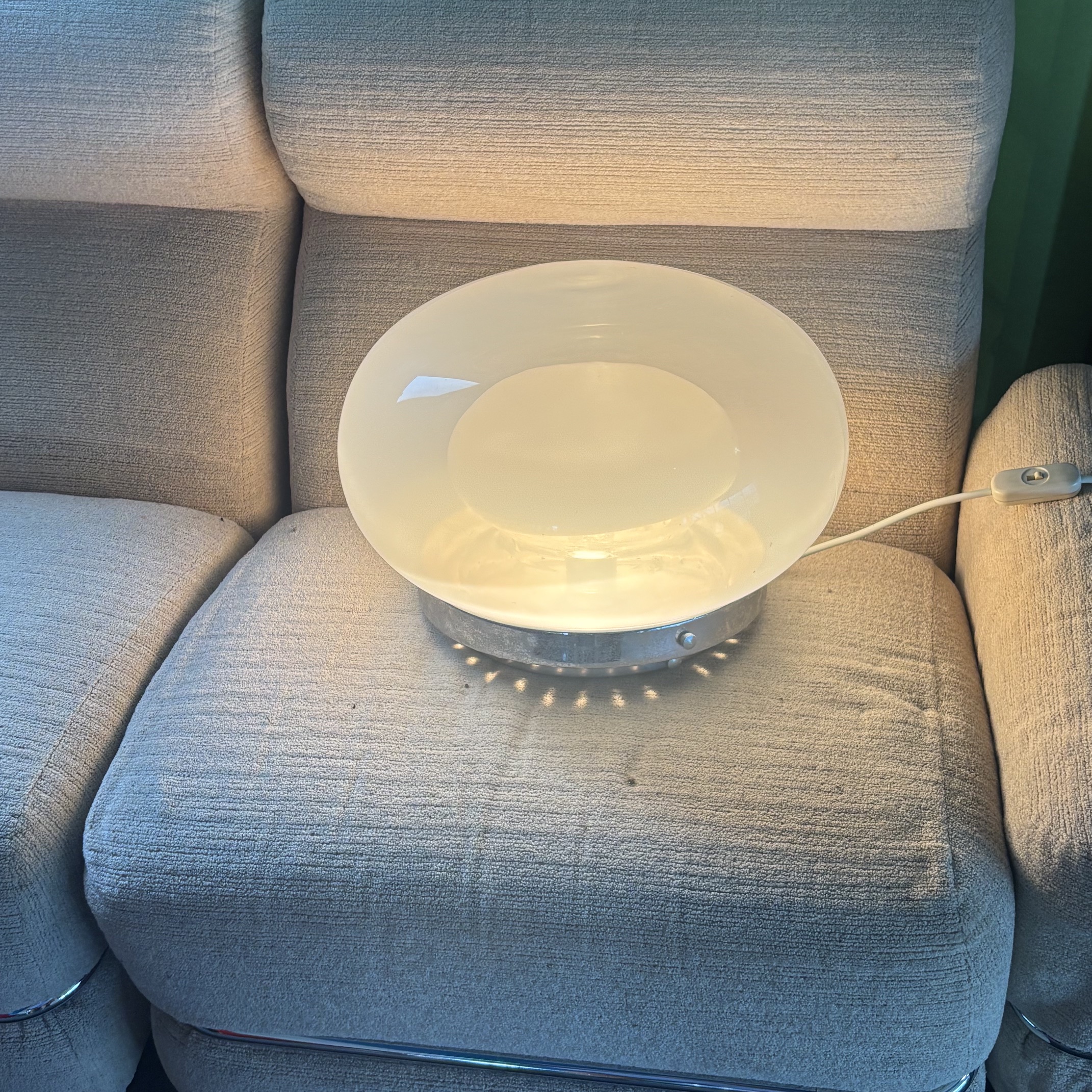Bellissima lampada da tavolo Space Age Murano Mazzega anni 60.