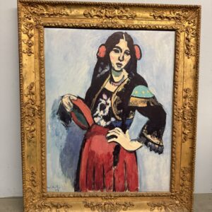 Olio su tavola "La spagnola" copia da Matisse, 112x92cm